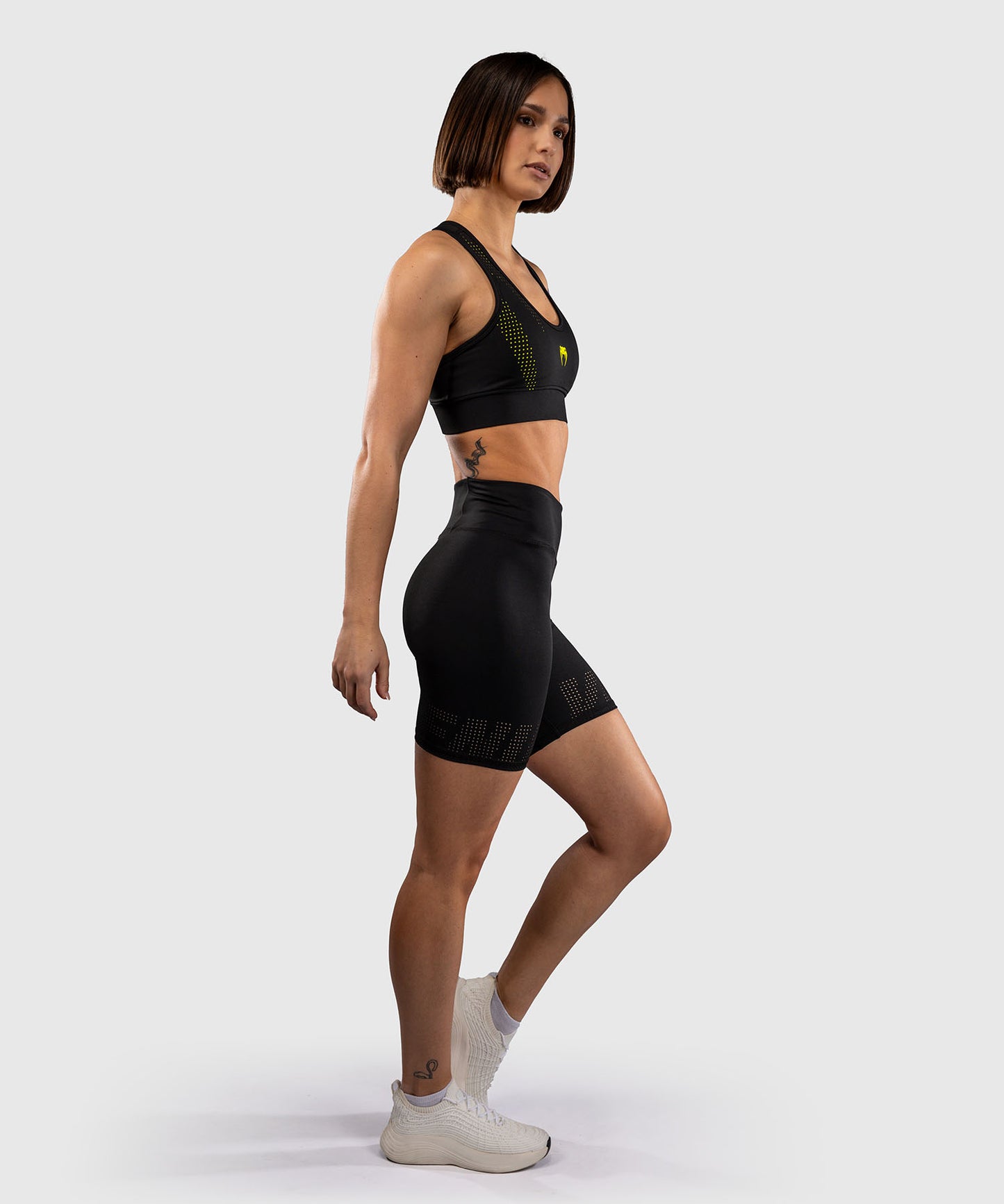 Venum Lazer Kompressionsshorts für Damen - Schwarz/Gelb
