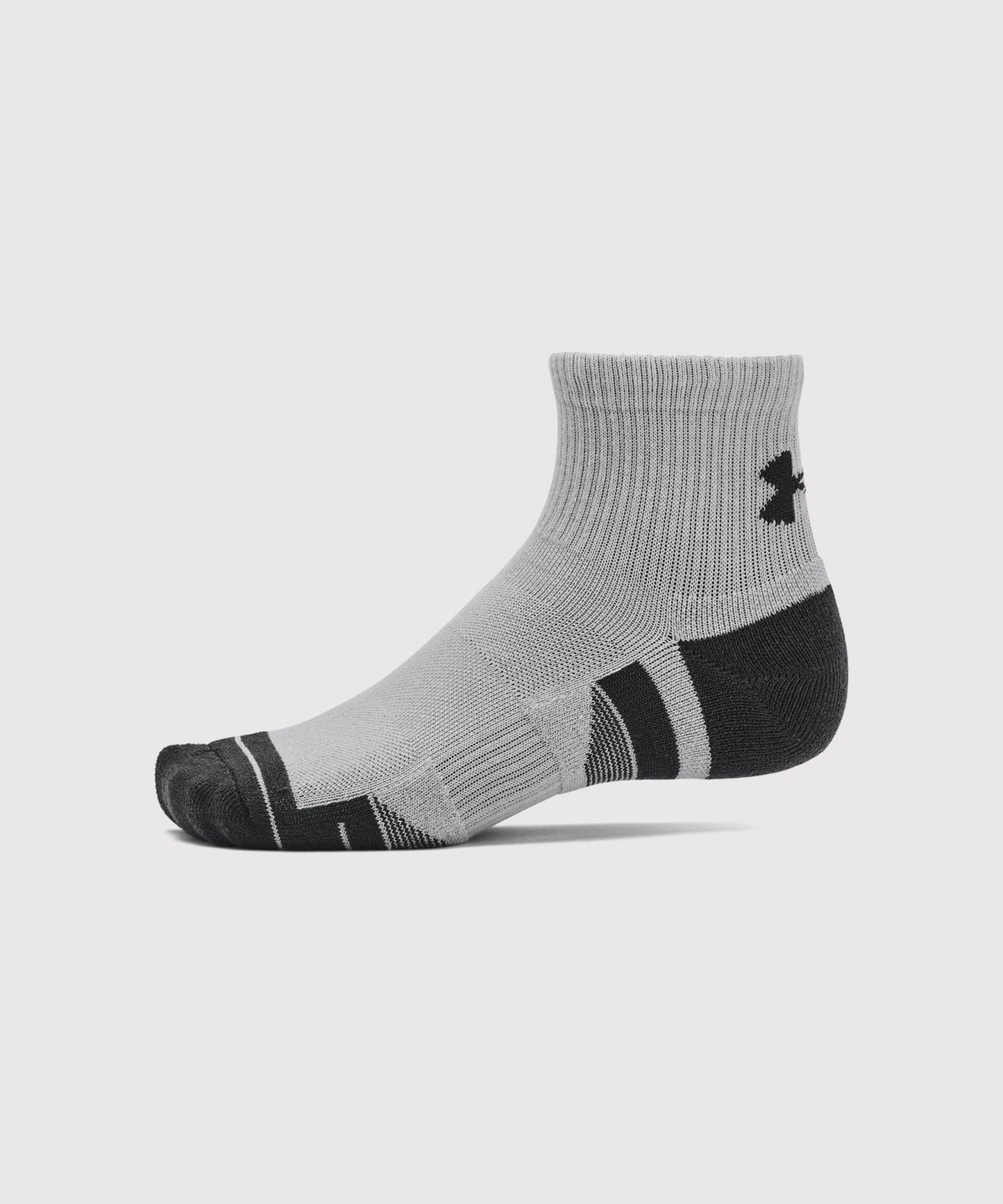 Under Armour Ua Performance Tech 3-Pack Mid-High Socks - White/Grey/Black