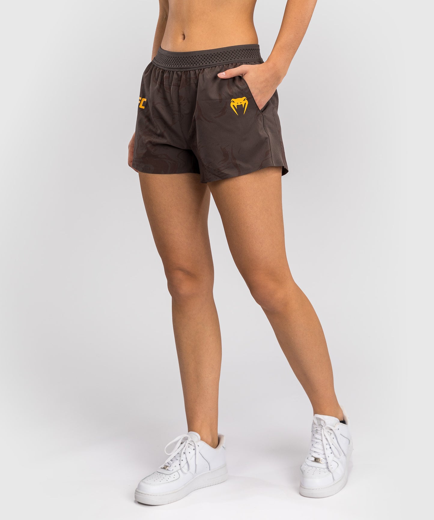 UFC Fusion by Venum Fight Week Damen Performance Short - Erdiges Braun