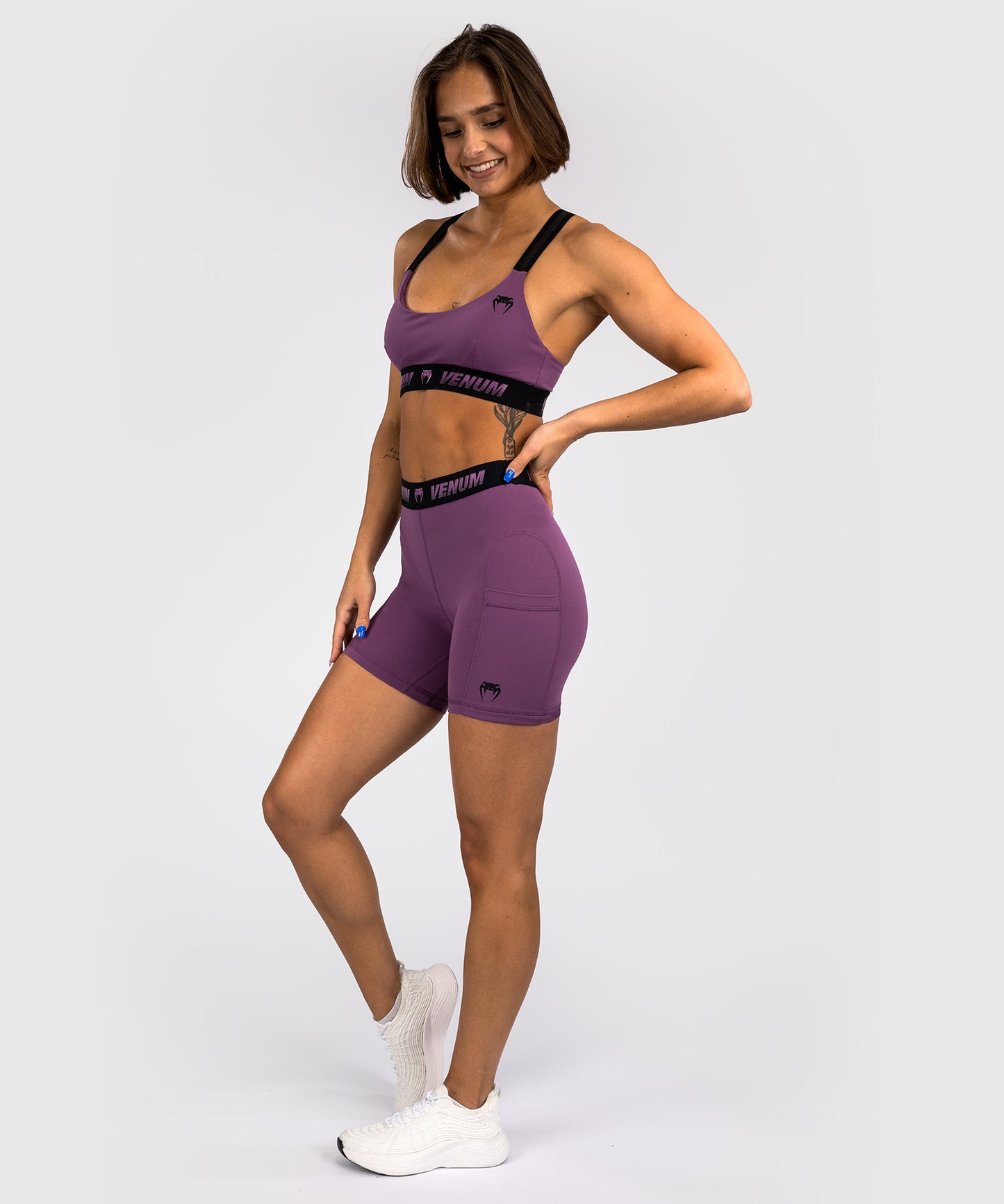 Venum Elevate Women's Long Compression Short - Lilac