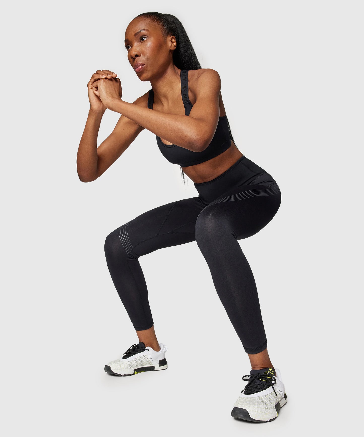 Leggings Champion At Athletic - Noir/Blanc