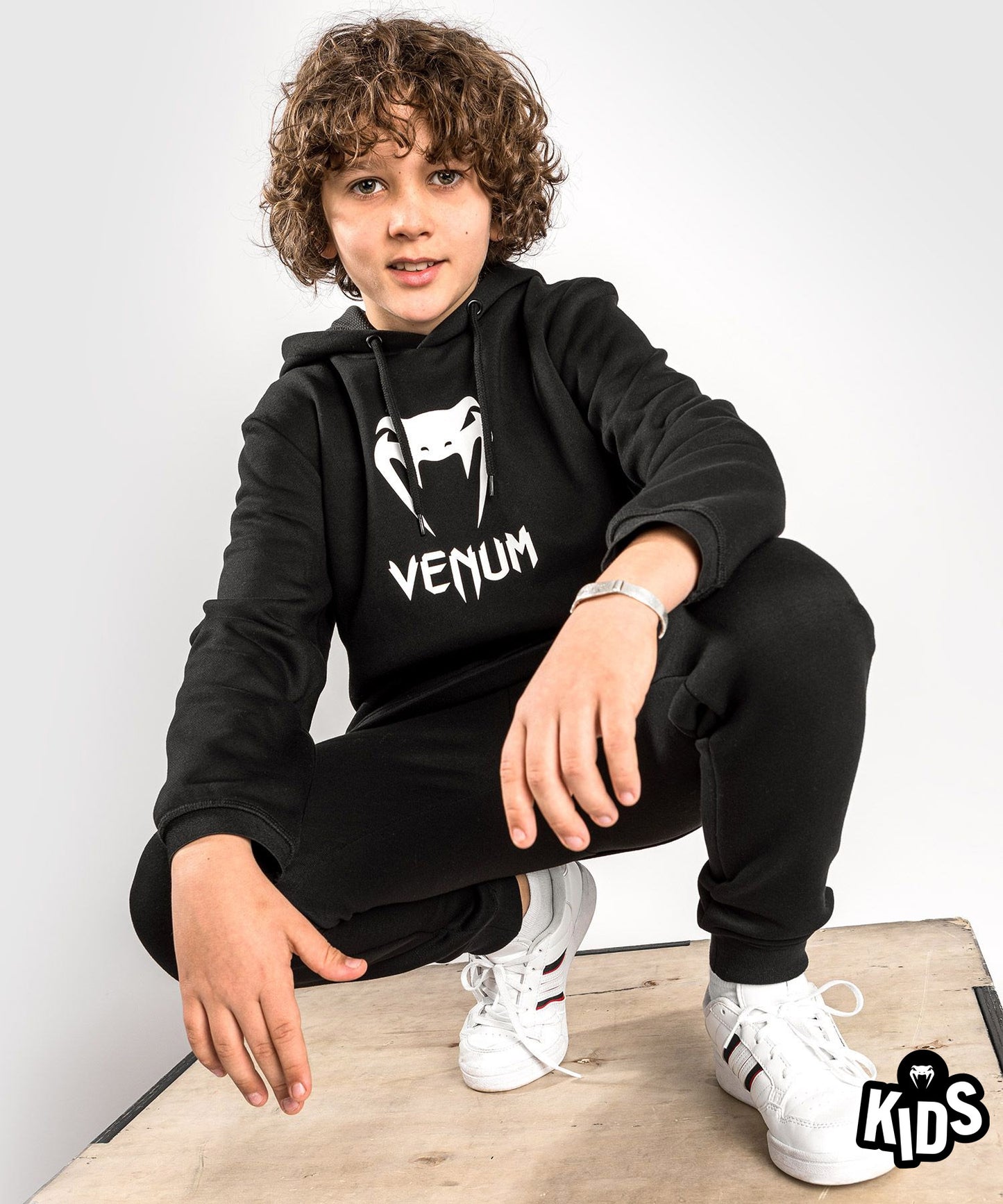Venum Classic Hooded Sweatshirt - For Kids - Black