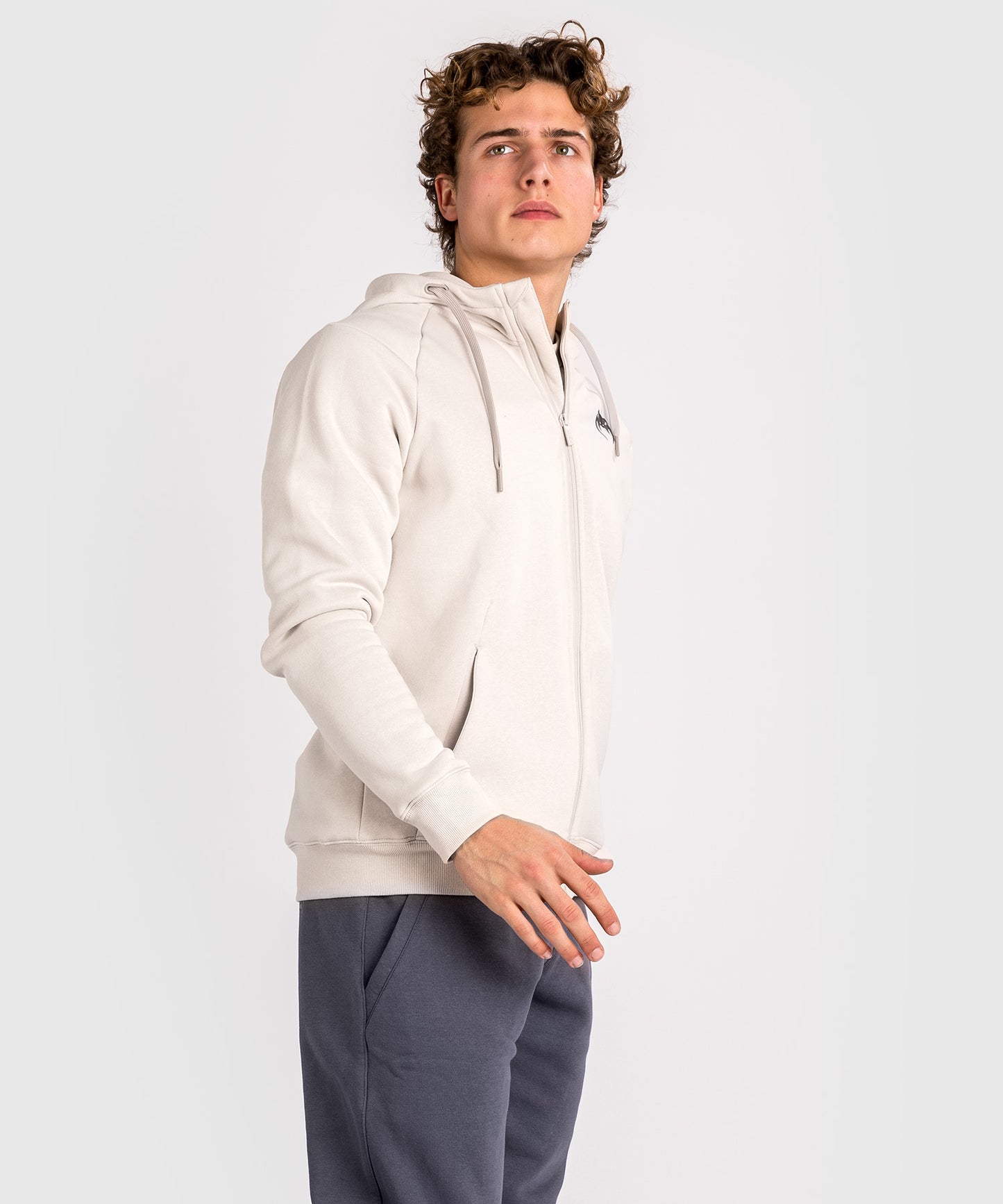 Venum Strikeland Kapuzen-Sweatshirt mit Reißverschluss - Greige
