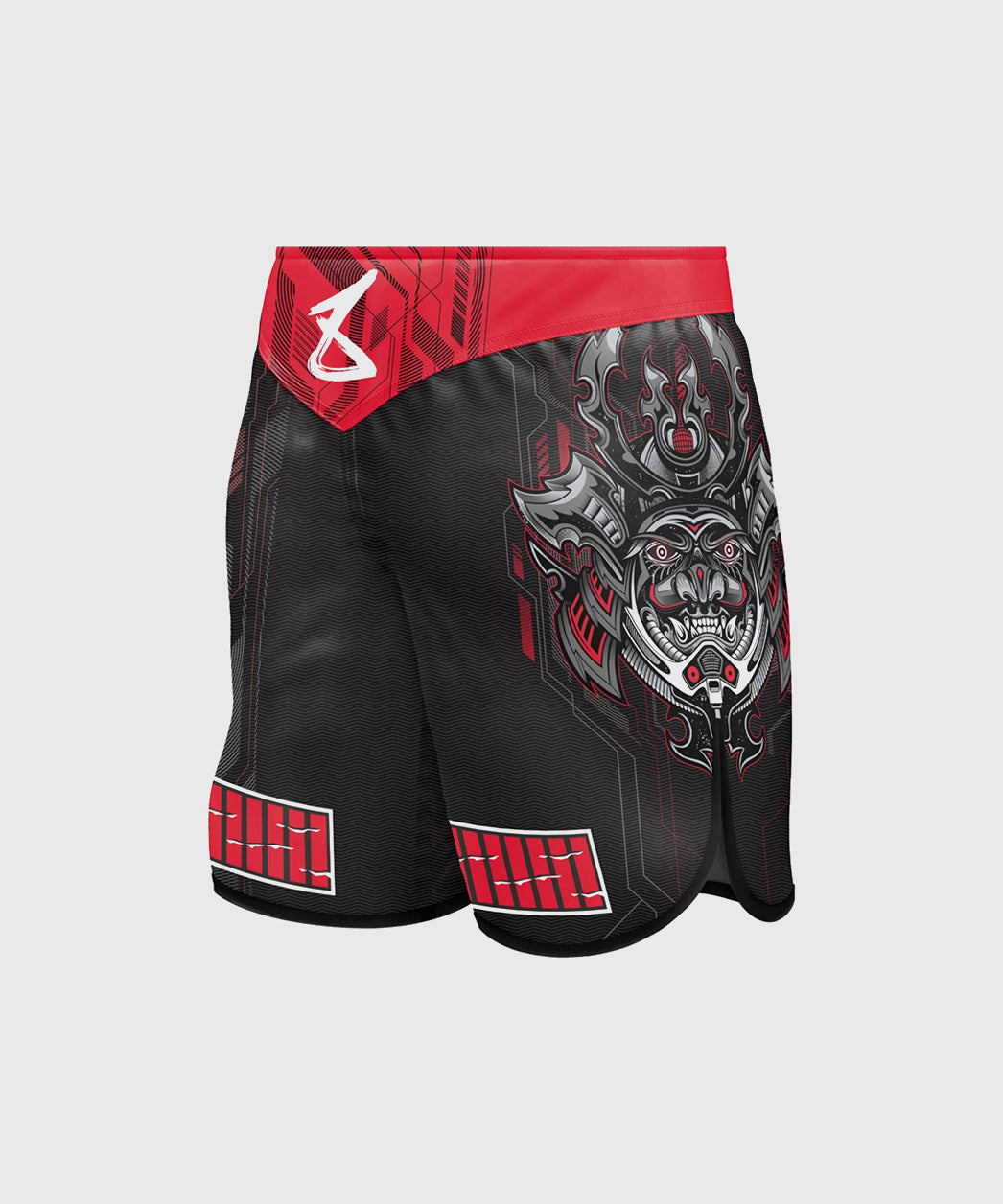 8 Weapons Samurai 2.0 Fight Shorts - Black/Red