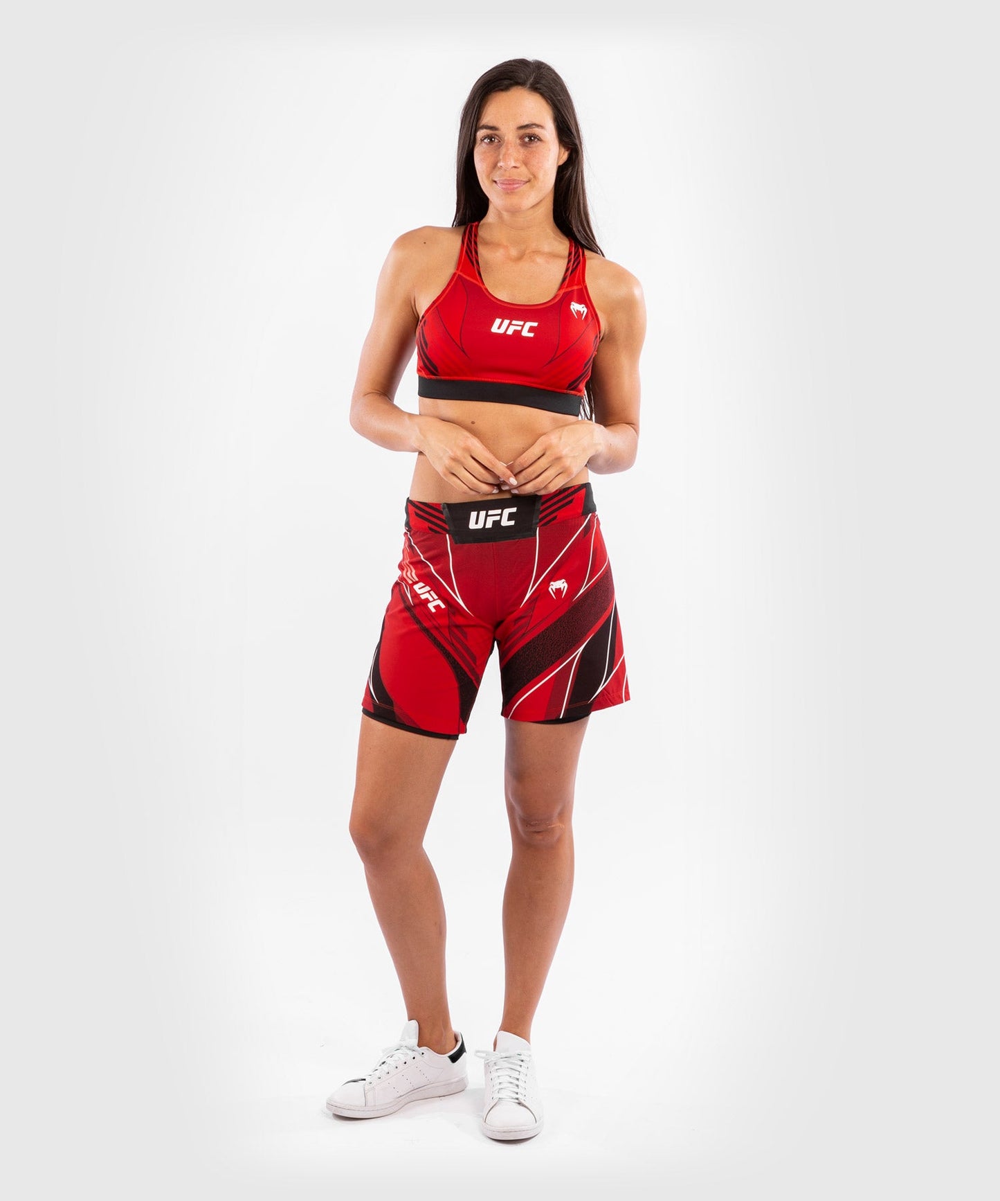 Women's UFC Fightshort Venum Authentic Fight Night - Long Cut - Red