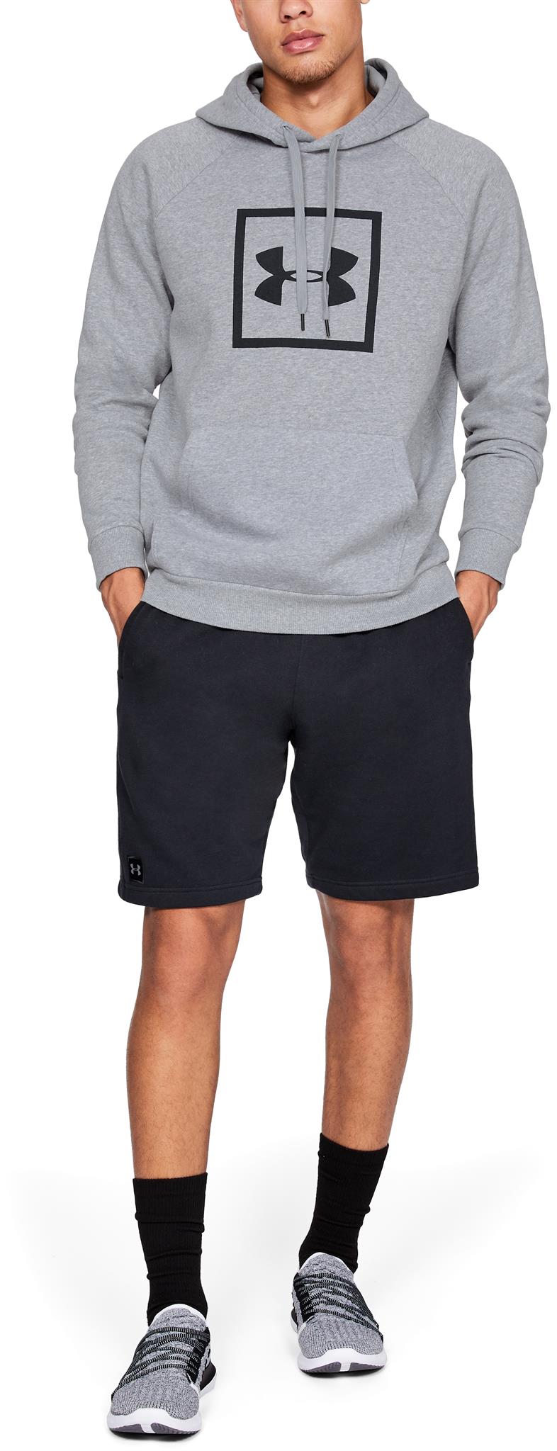 Sweat à capuche Under Armour Rival Fleece Logo - Gris