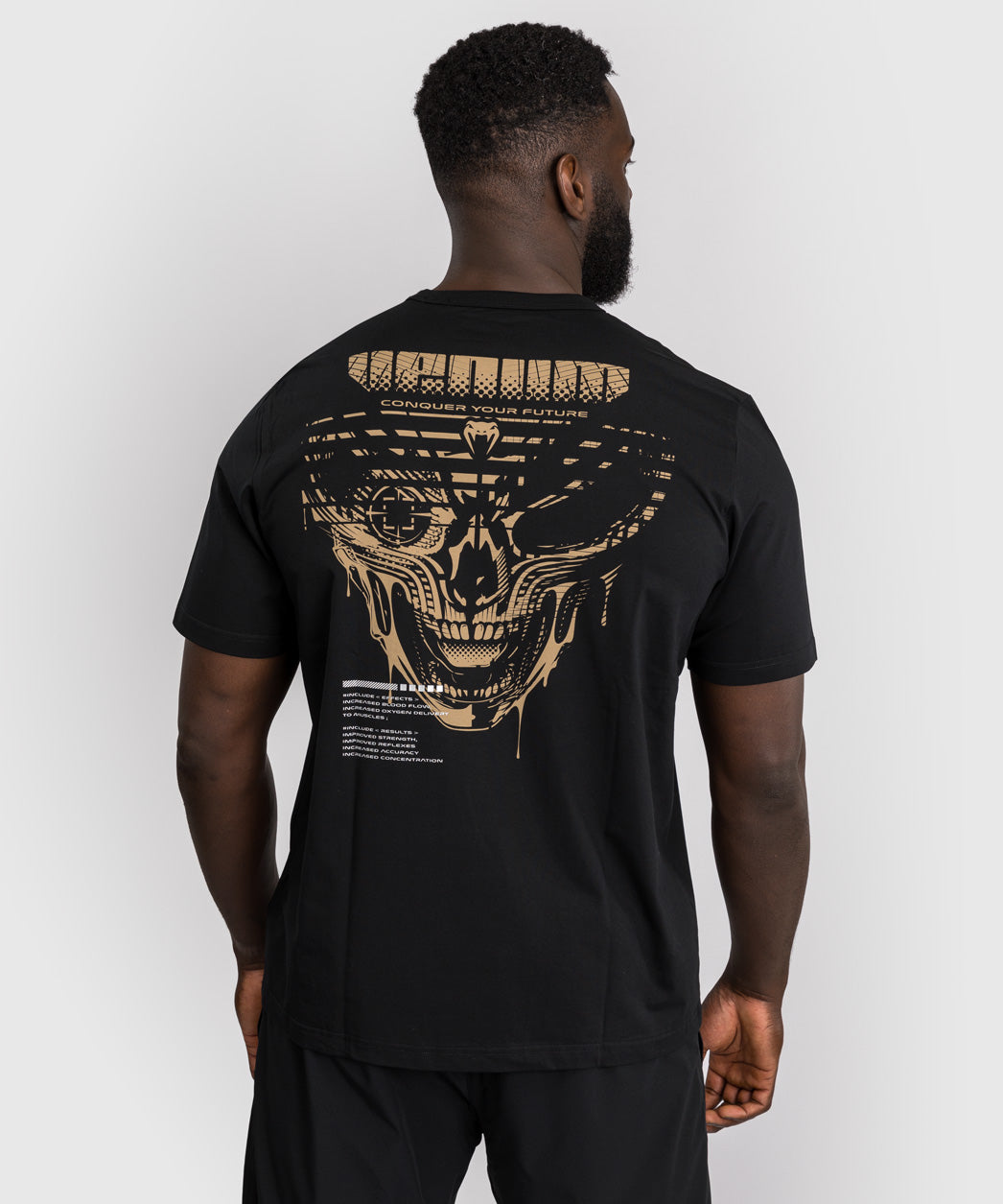 Venum Space Invader T-Shirt - Black/Sand