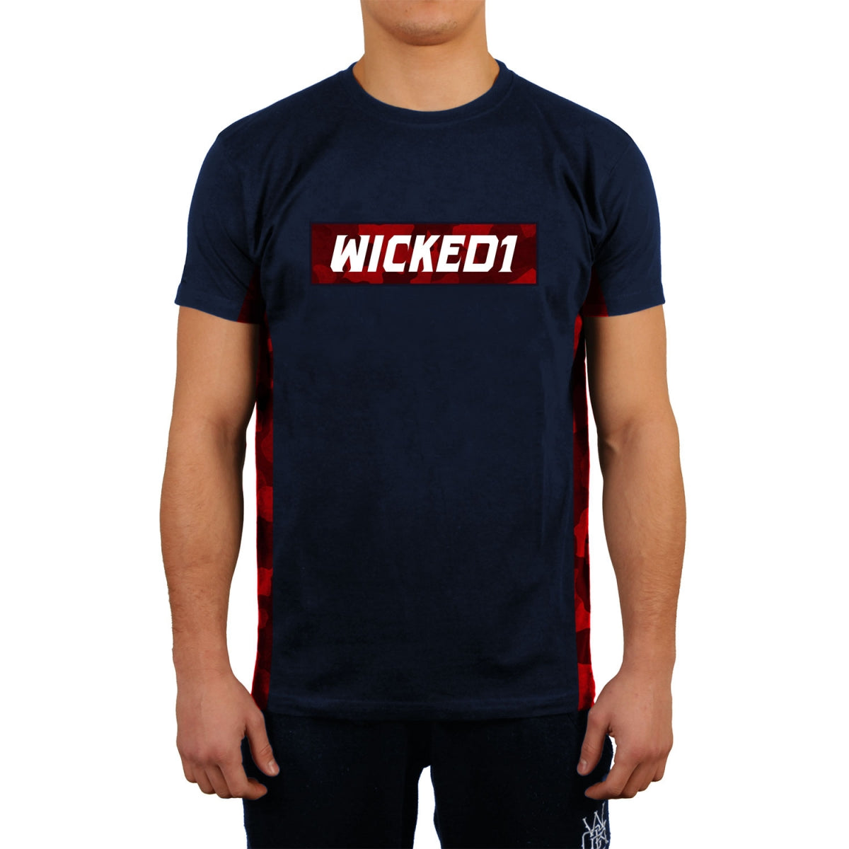 T-shirt Wicked One Rocket - Bleu marine/Rouge