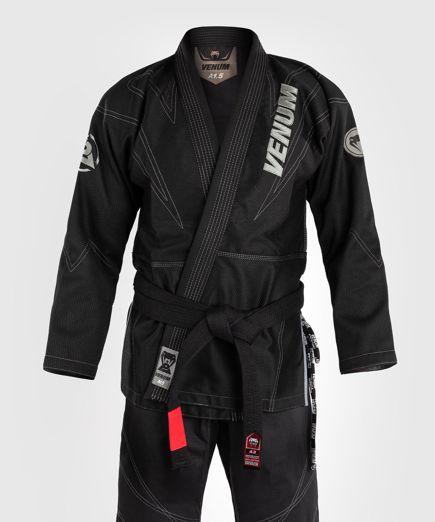 Kimono de BJJ Venum x Polaris - Noir/Gris