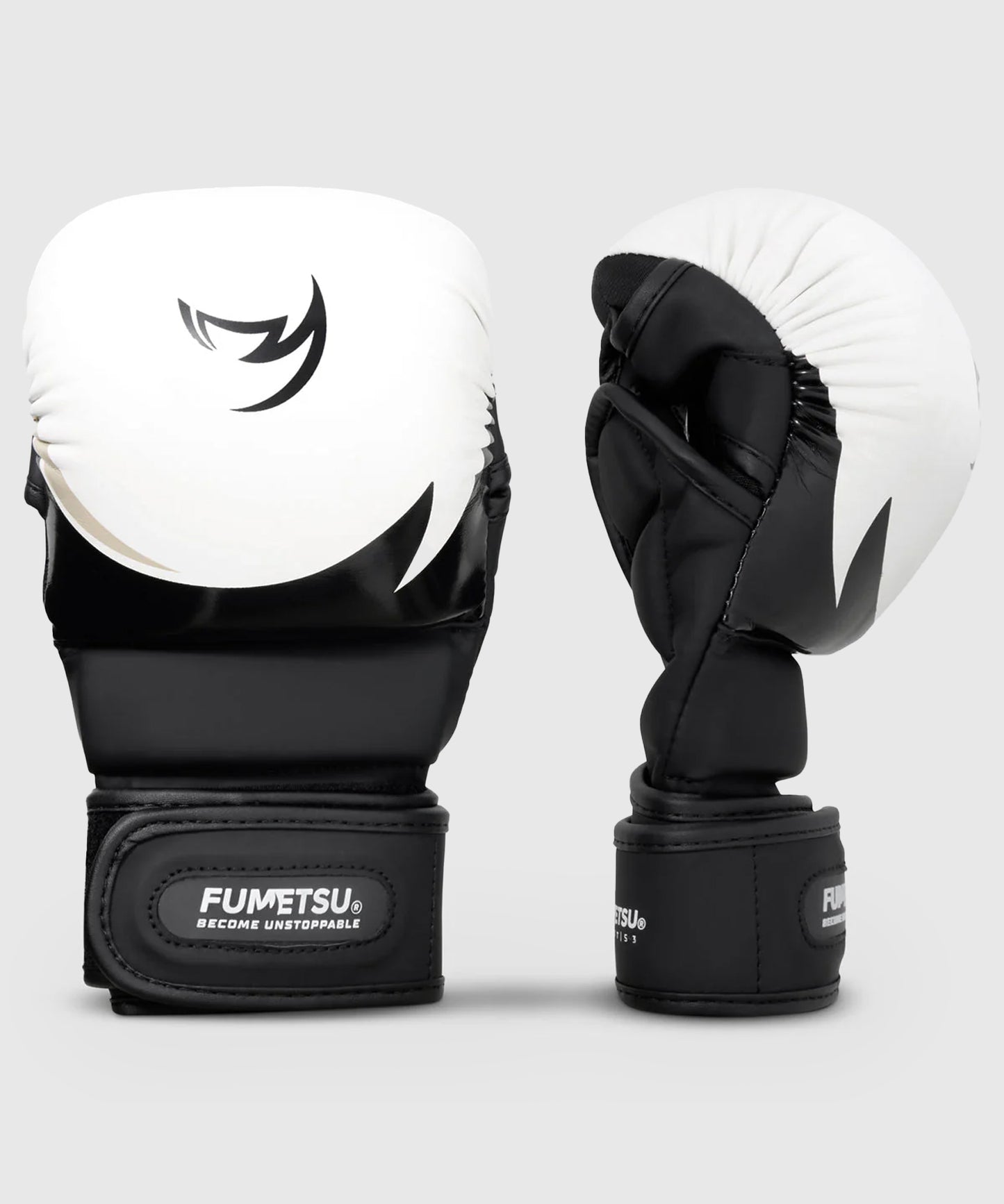 Fumetsu Ghost S3 MMA-Sparring-Handschuhe - Weiß/Schwarz/Grau