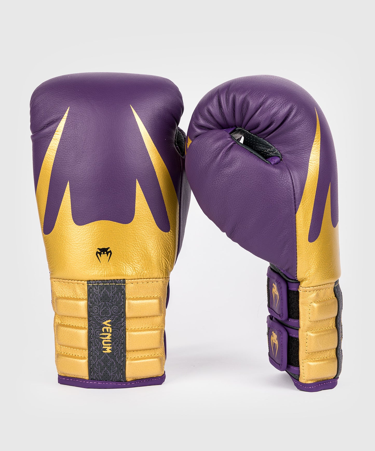 Gants de boxe Venum Reverso - Violet foncé/ Or