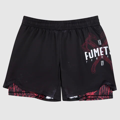 Fightshort Fumetsu Dual Layer Berserker - Noir/Rouge
