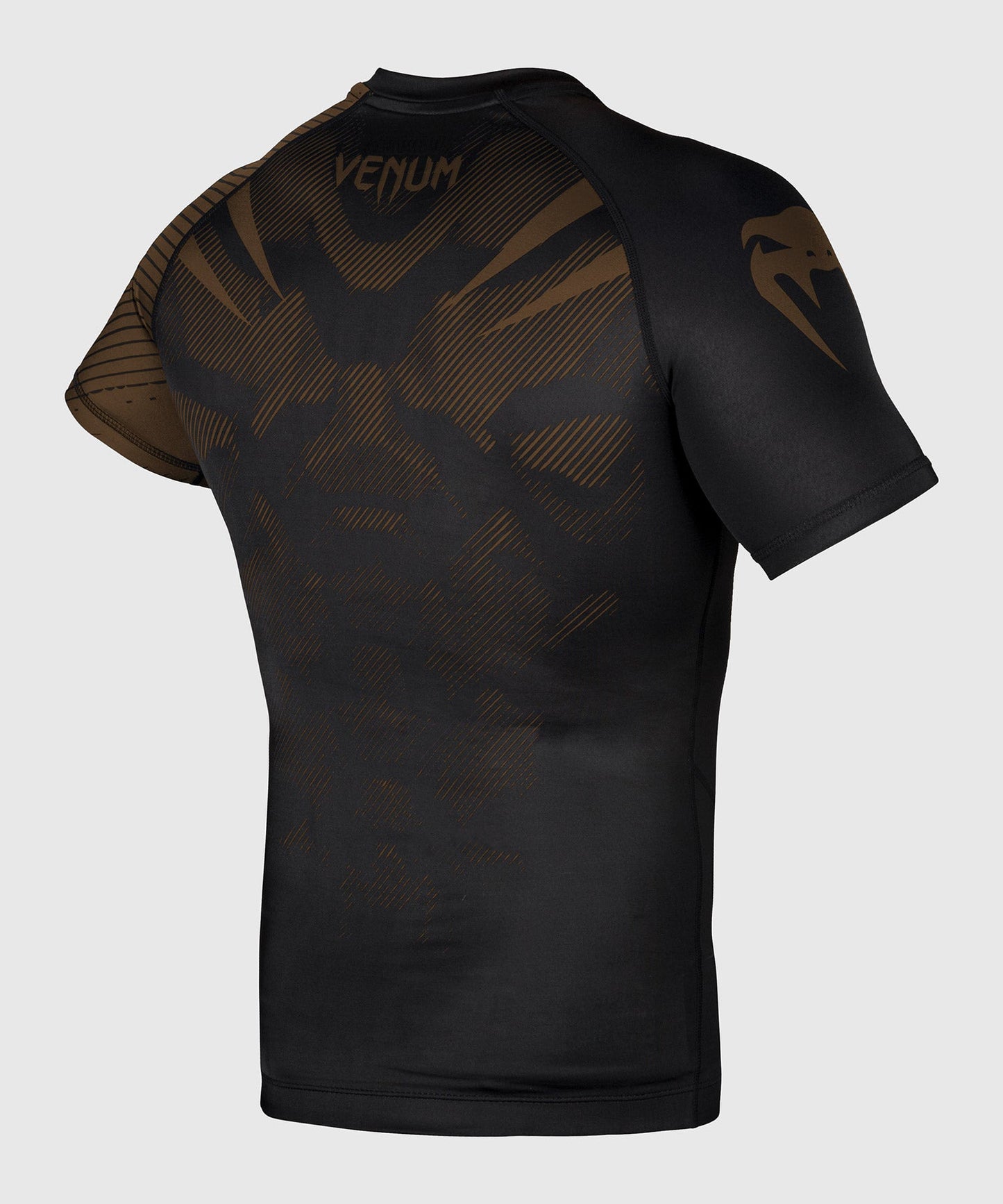 Rashguard Venum NoGi 2.0 - IBJJF Approved Short Sleeve - Black/Brown