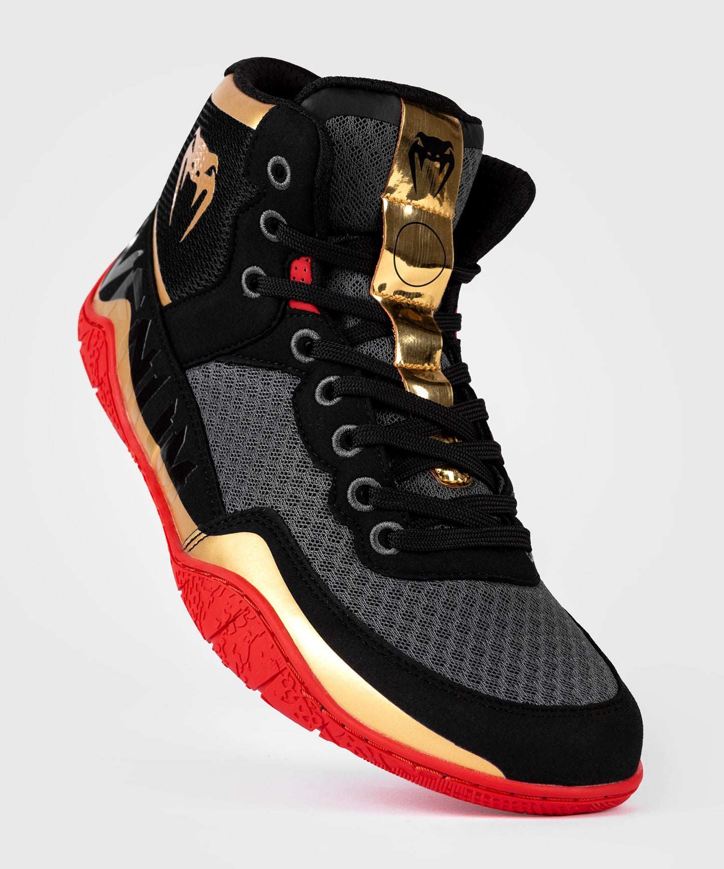 Chaussures de lutte Venum Elite - Noir/Or/Rouge