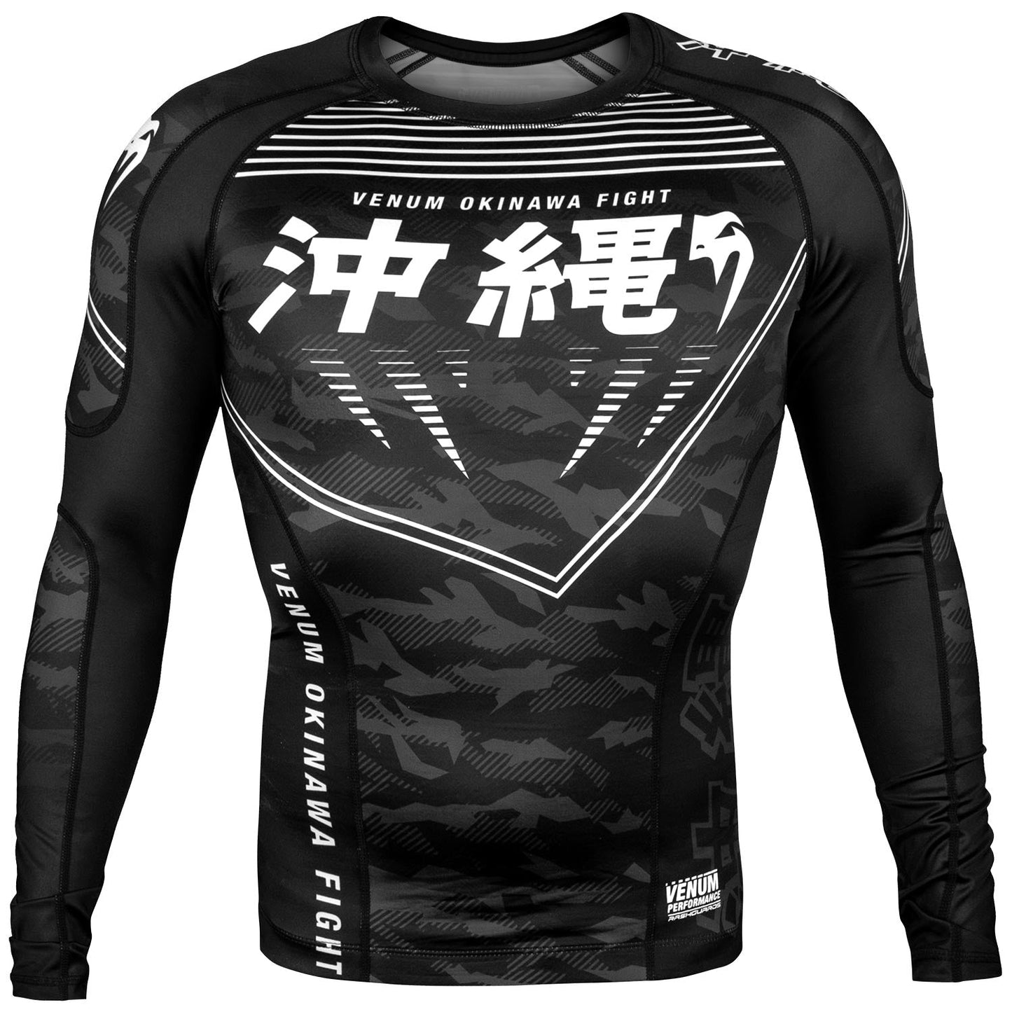 Rashguard Venum Okinawa 2.0 - Long Sleeve - Black/White