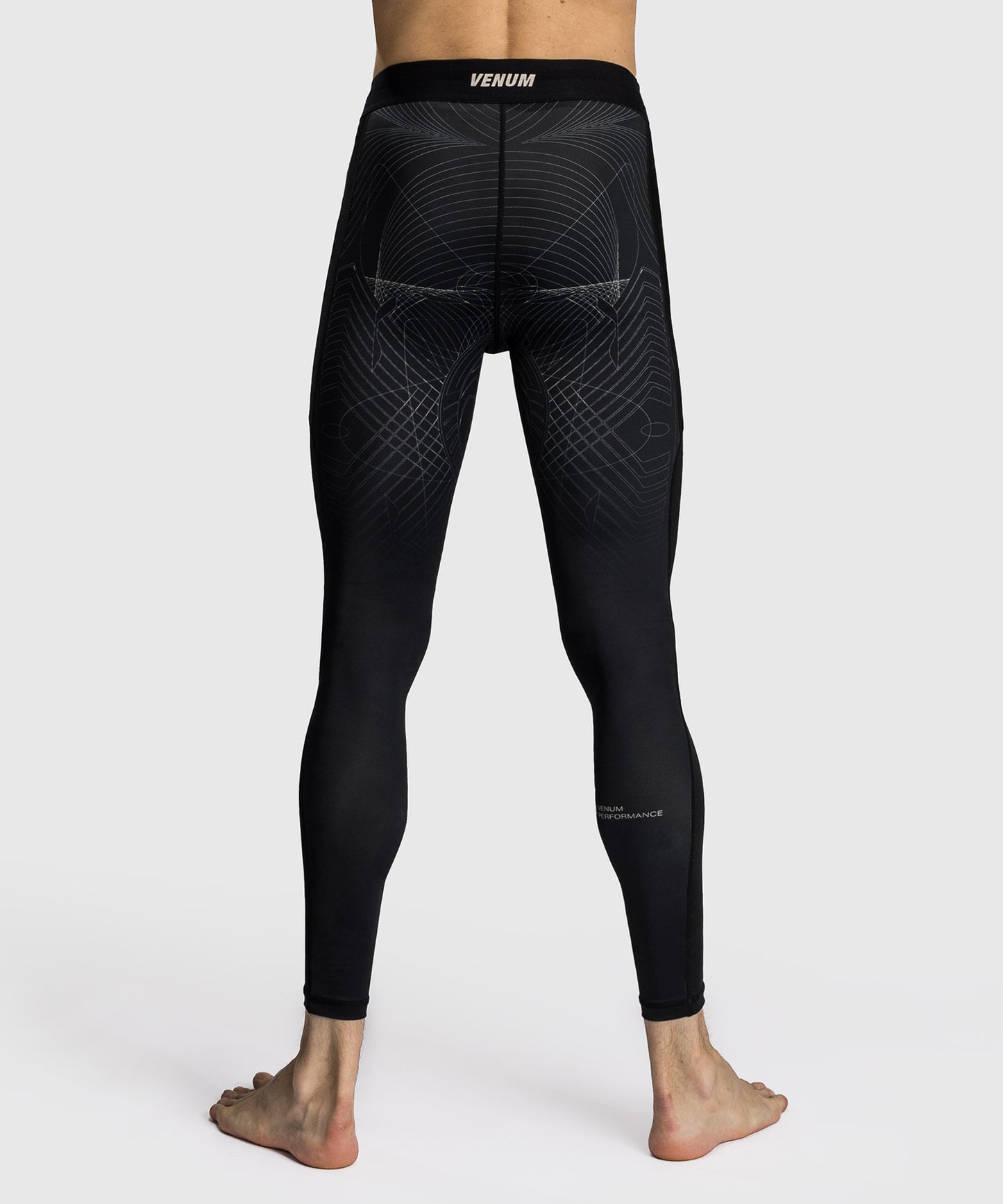 Venum G-Fit Air Kompressionshose für Männer - Tiefschwarz/Wüstensand