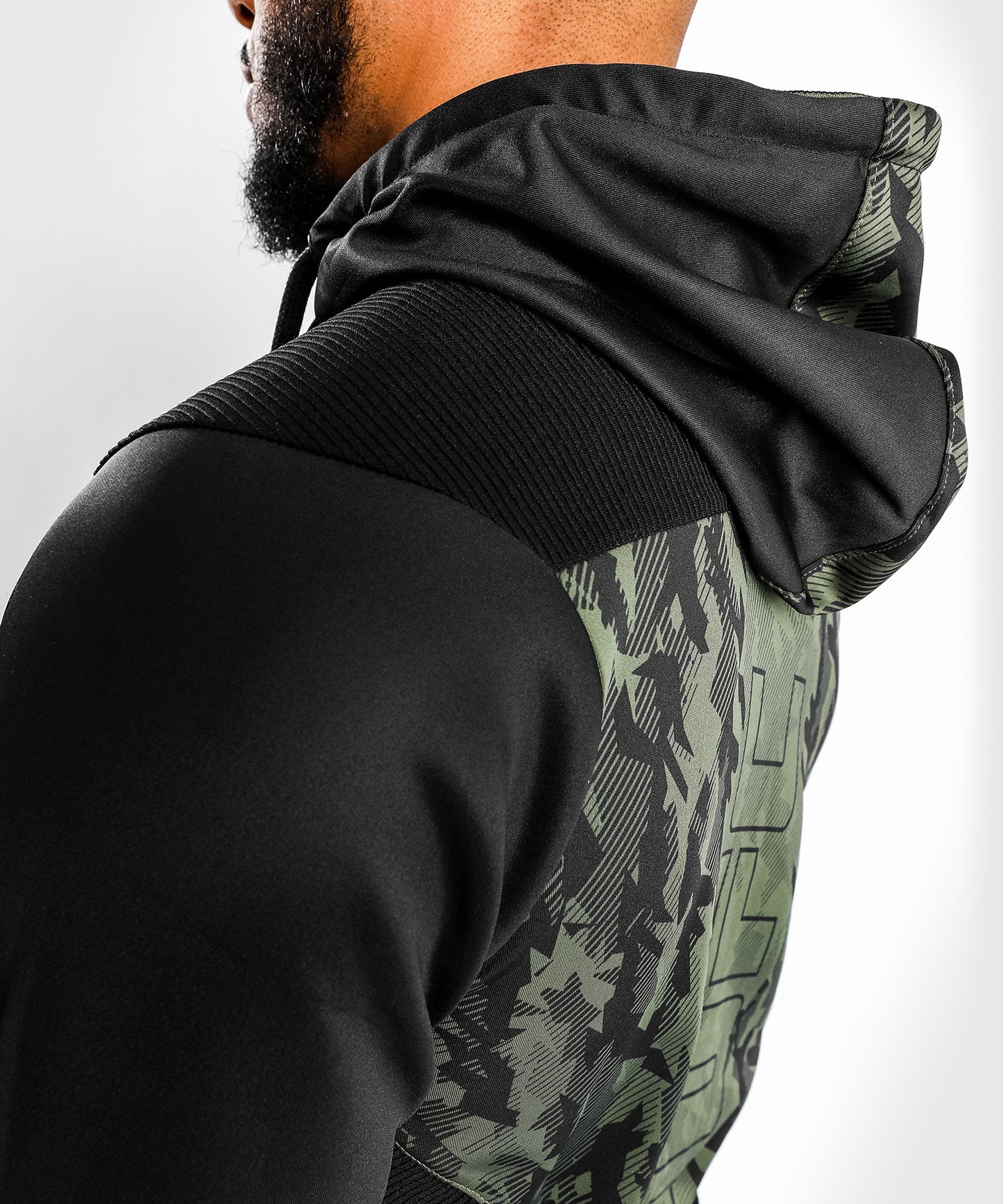 Sweatshirt Zippé Homme UFC Venum Authentic Fight Week - Kaki
