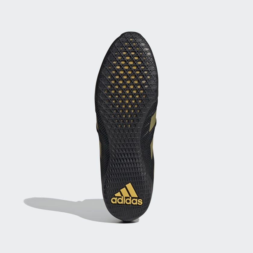 Chaussures de boxe Adidas Speedex 18 - Noir/Or Mat