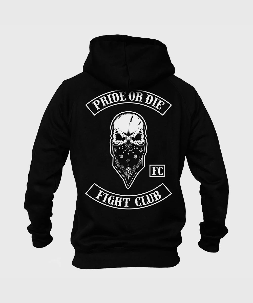 Pride Or Die Fight Club Sudadera con Capucha - Negro