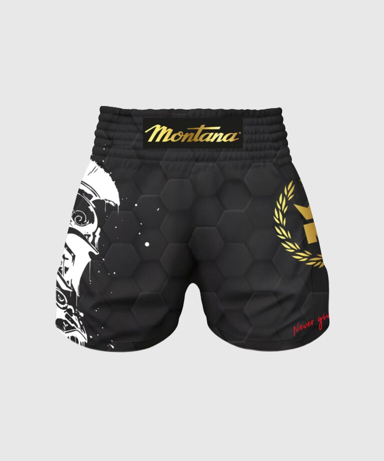 Short De Muay Thai Montana Spartiate - Noir