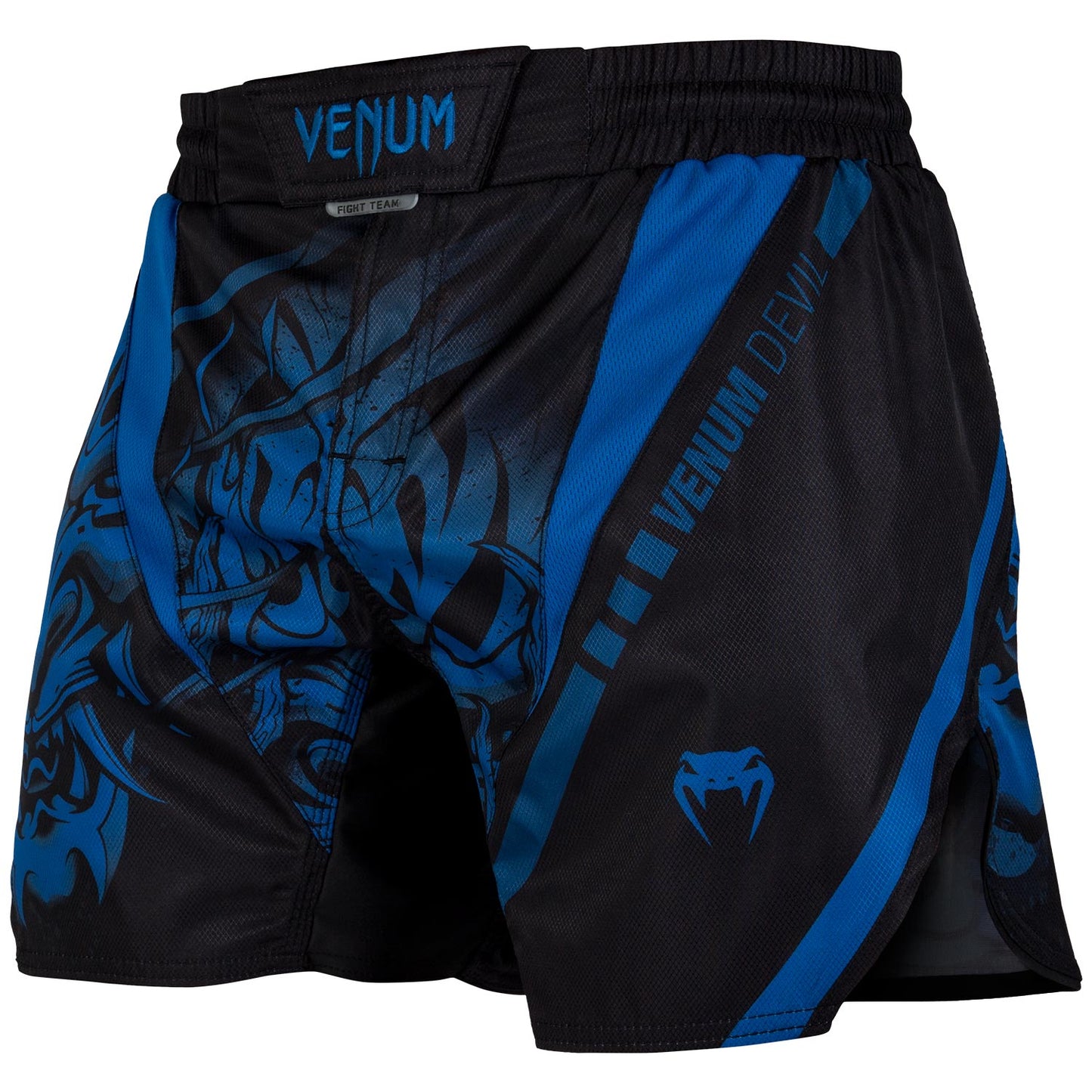 Fightshort court Venum Devil - Bleu Marine/Noir