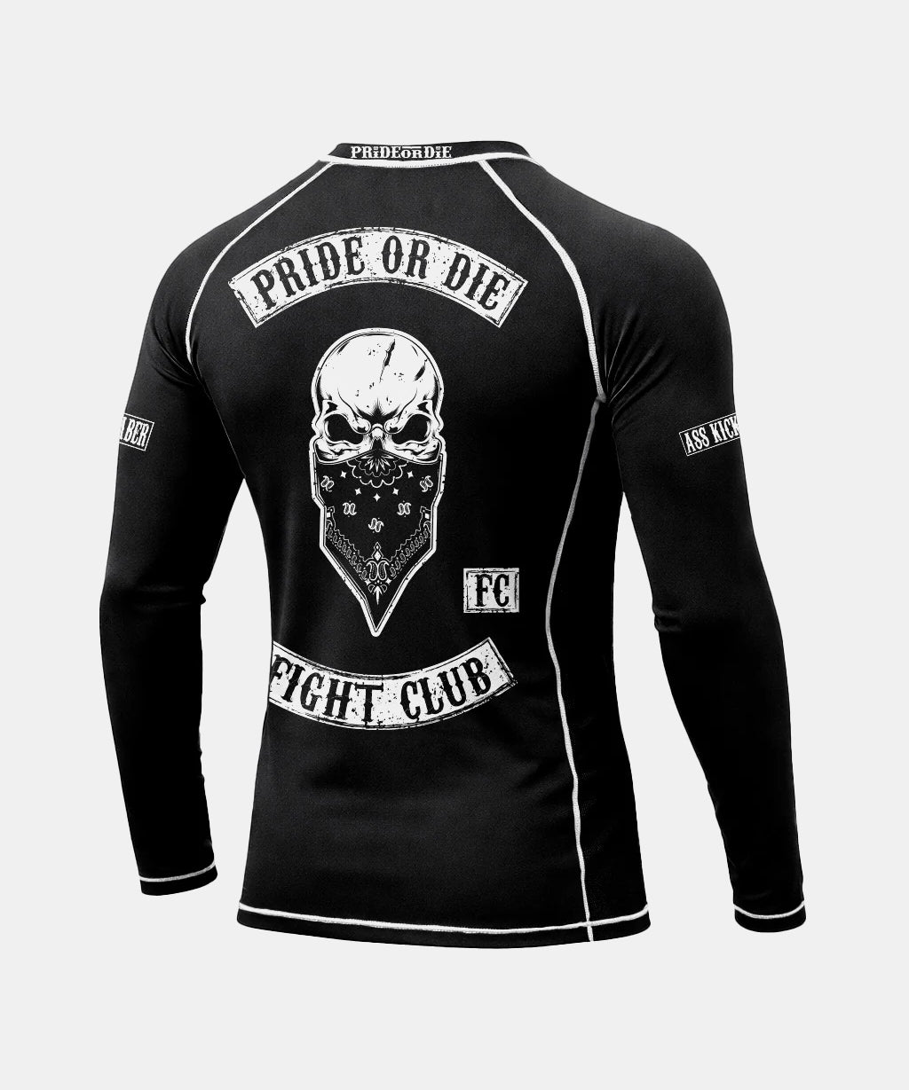 Rashguards Manches Longues Pride Or Die Fight Club - Noir
