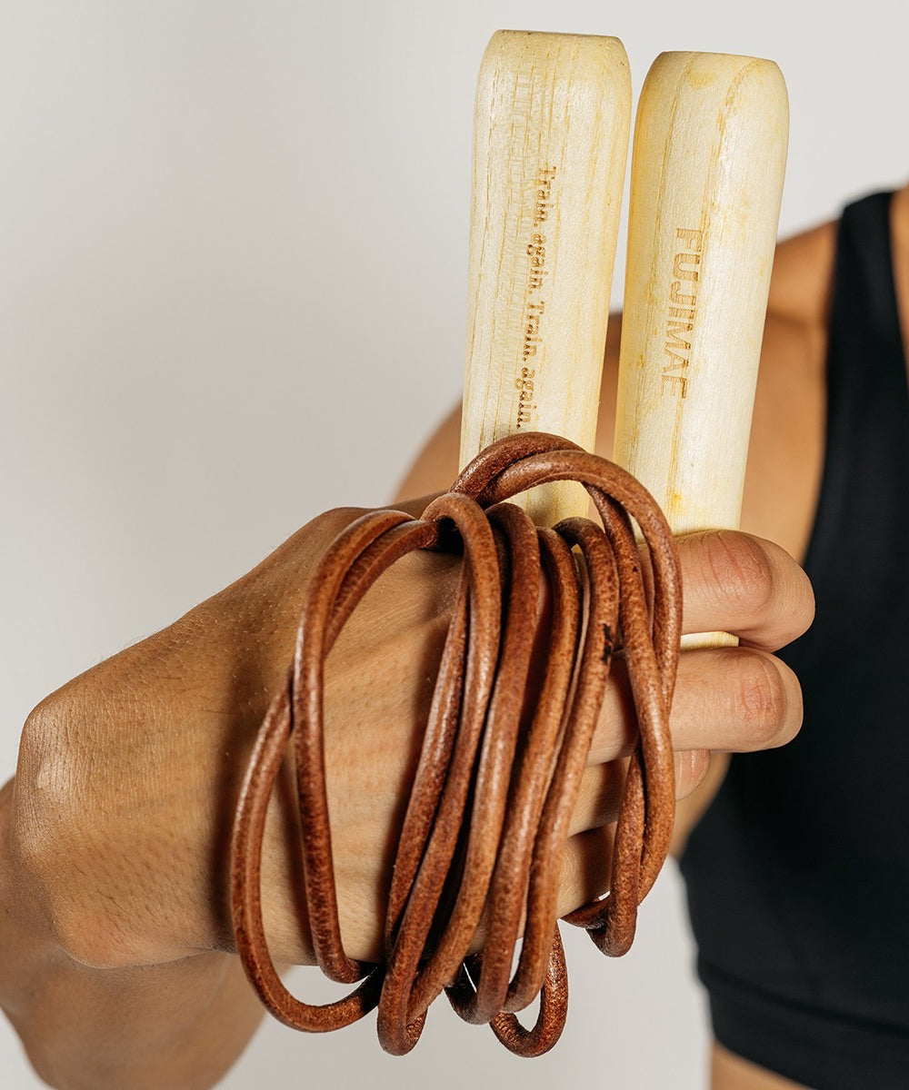 Corde À Sauter Cuir Fujimae - Marron