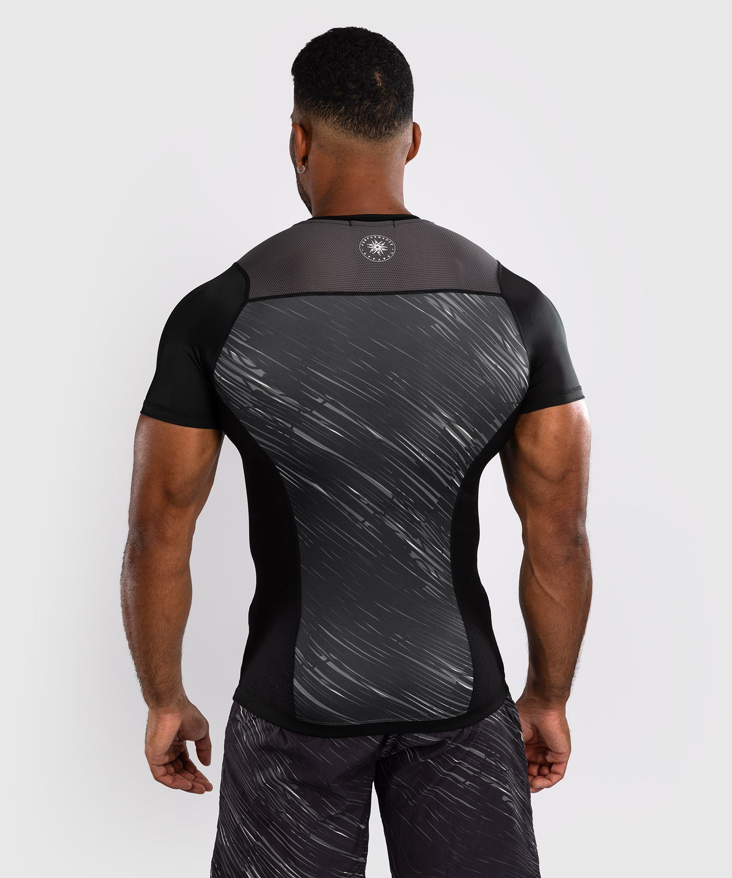 Rashguard Manches Courtes Venum Rapid - Noir/Gris Orage