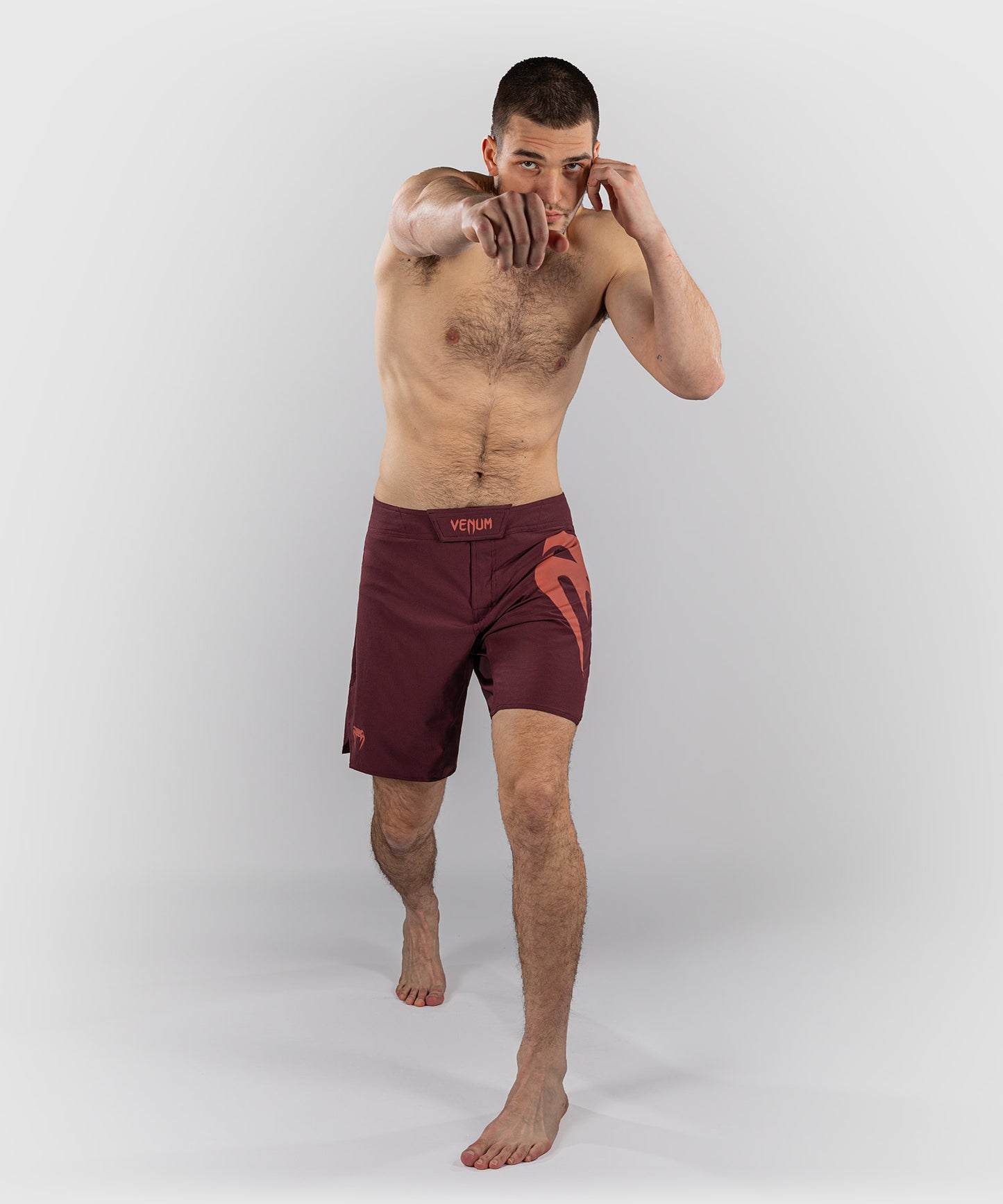 Venum Light 5.0 Fightshorts - Dark Brown/Terracota