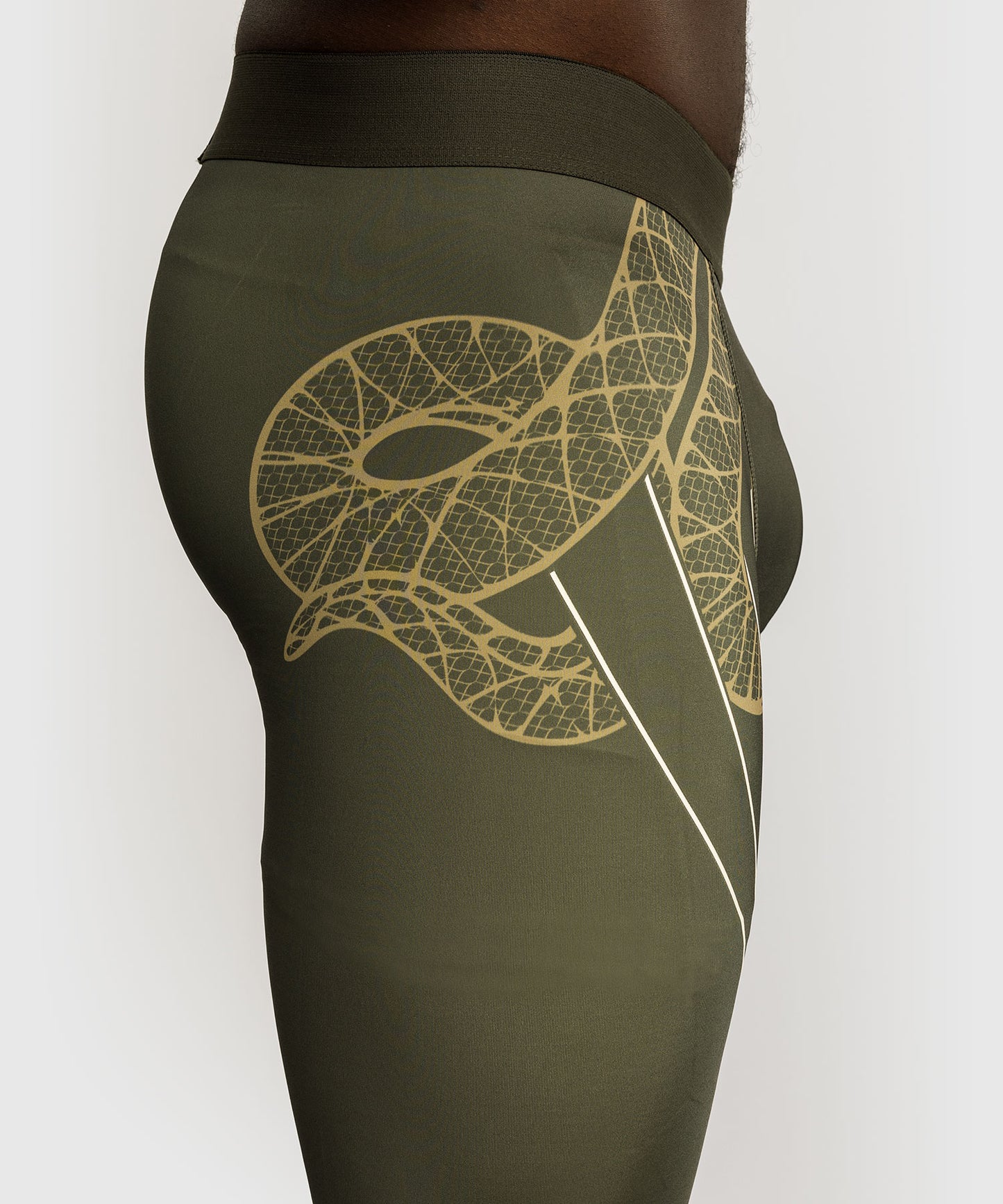 Pantalon de Compression Venum Serpenti – Kaki/Bronze/Ivoire