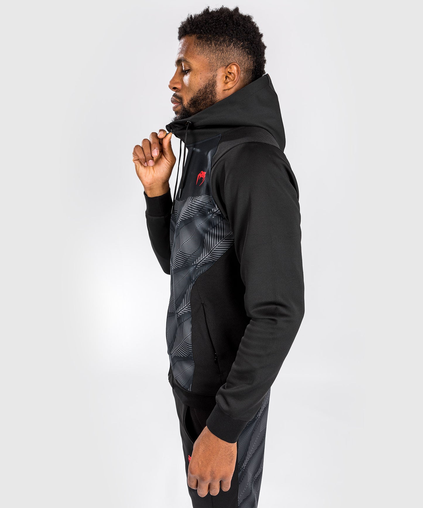 Venum Phantom Hoodie mit Reißverschluss - Schwarz/Rot