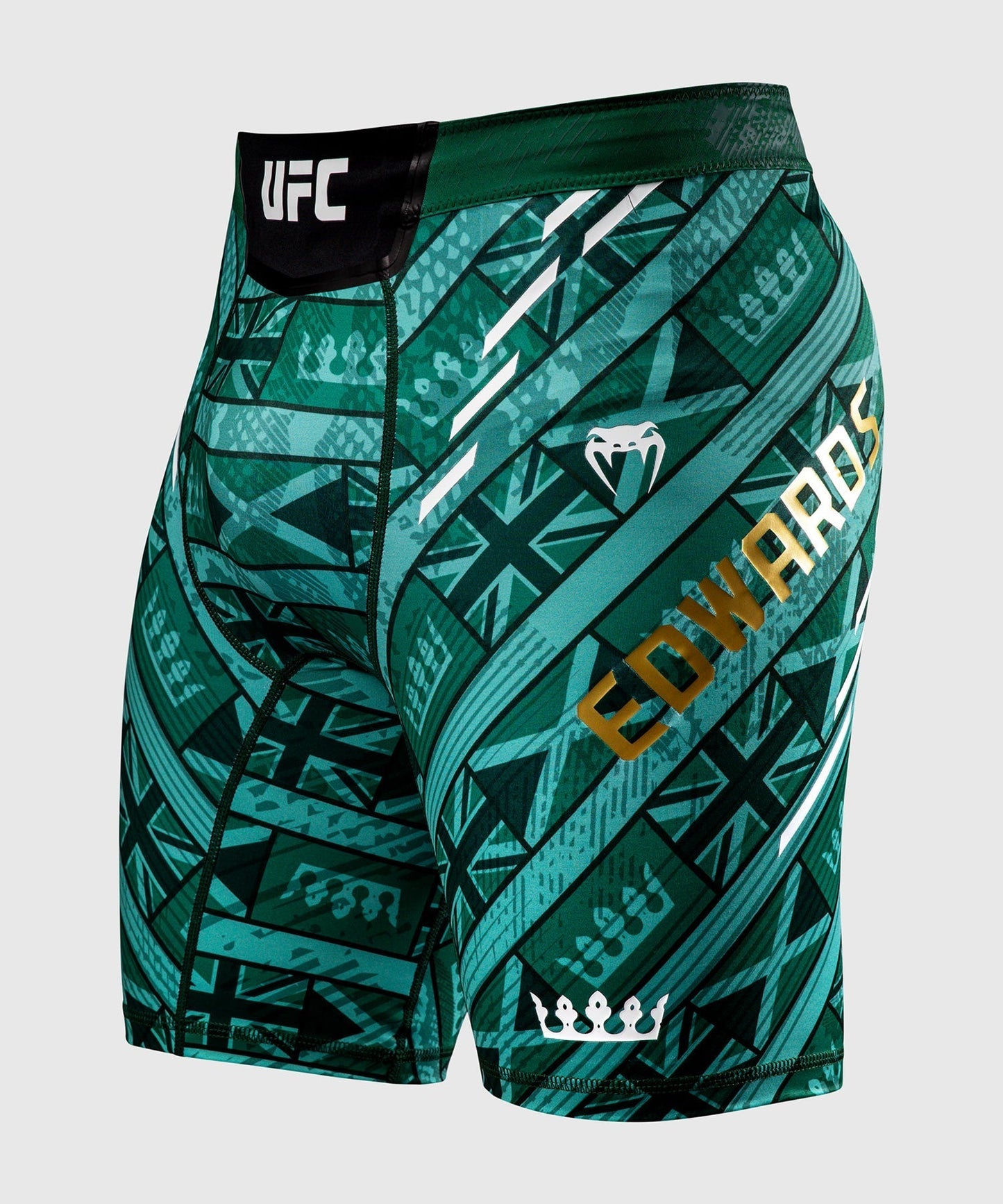 UFC Unrivaled by Venum Leon Edwards Men's Compression Short - Green