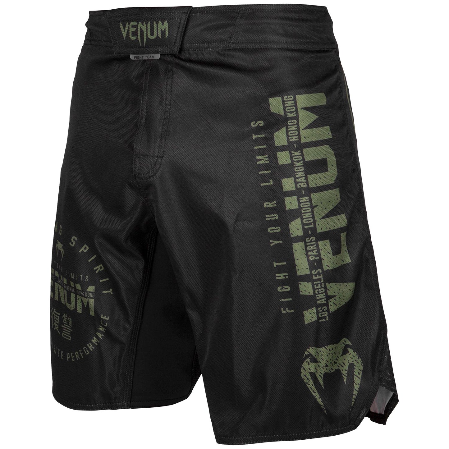 Venum Signature Fightshorts - Black/Khaki - Exclusive
