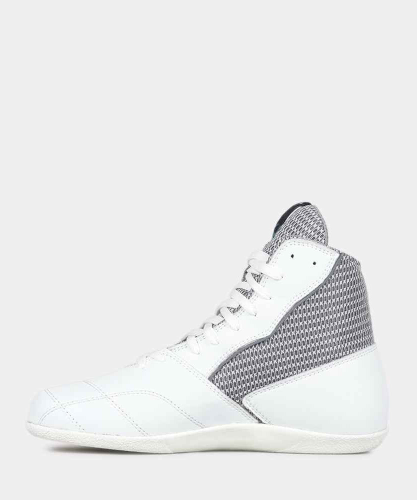 Chaussures de Boxe Française Rivat Uppercut - Blanc/Gris