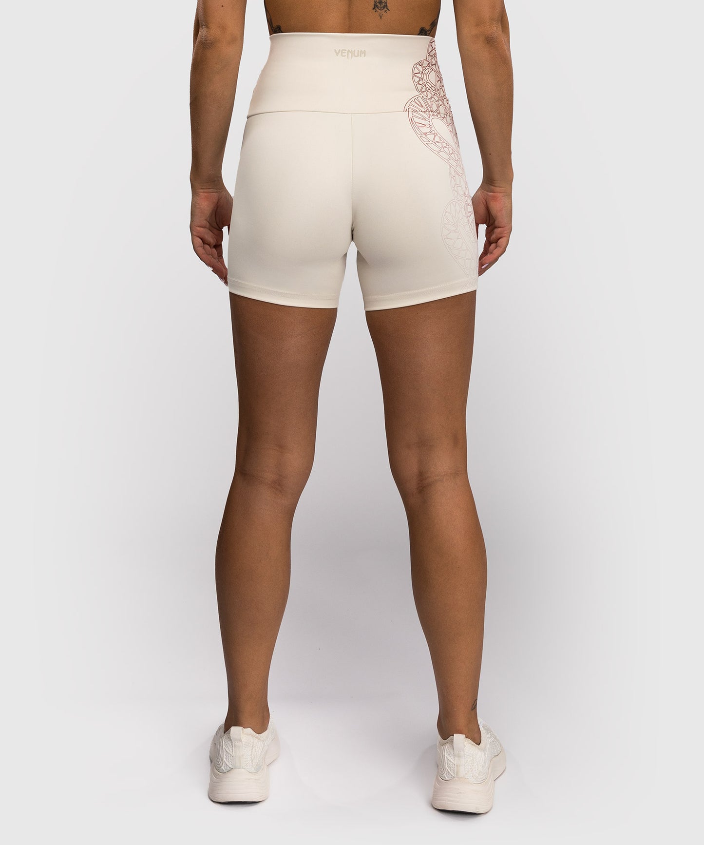 Short de Compression pour Femmes Venum Serpenti – Ivoire/Bordeaux
