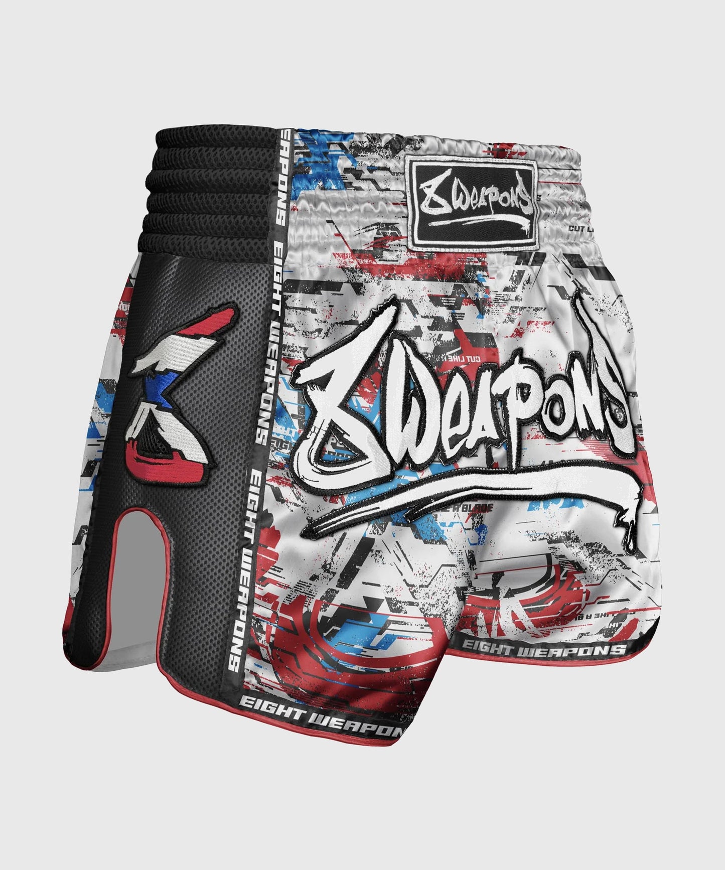 8 Weapons Cut Like A Blade 2.0 Muay Thai Shorts - White