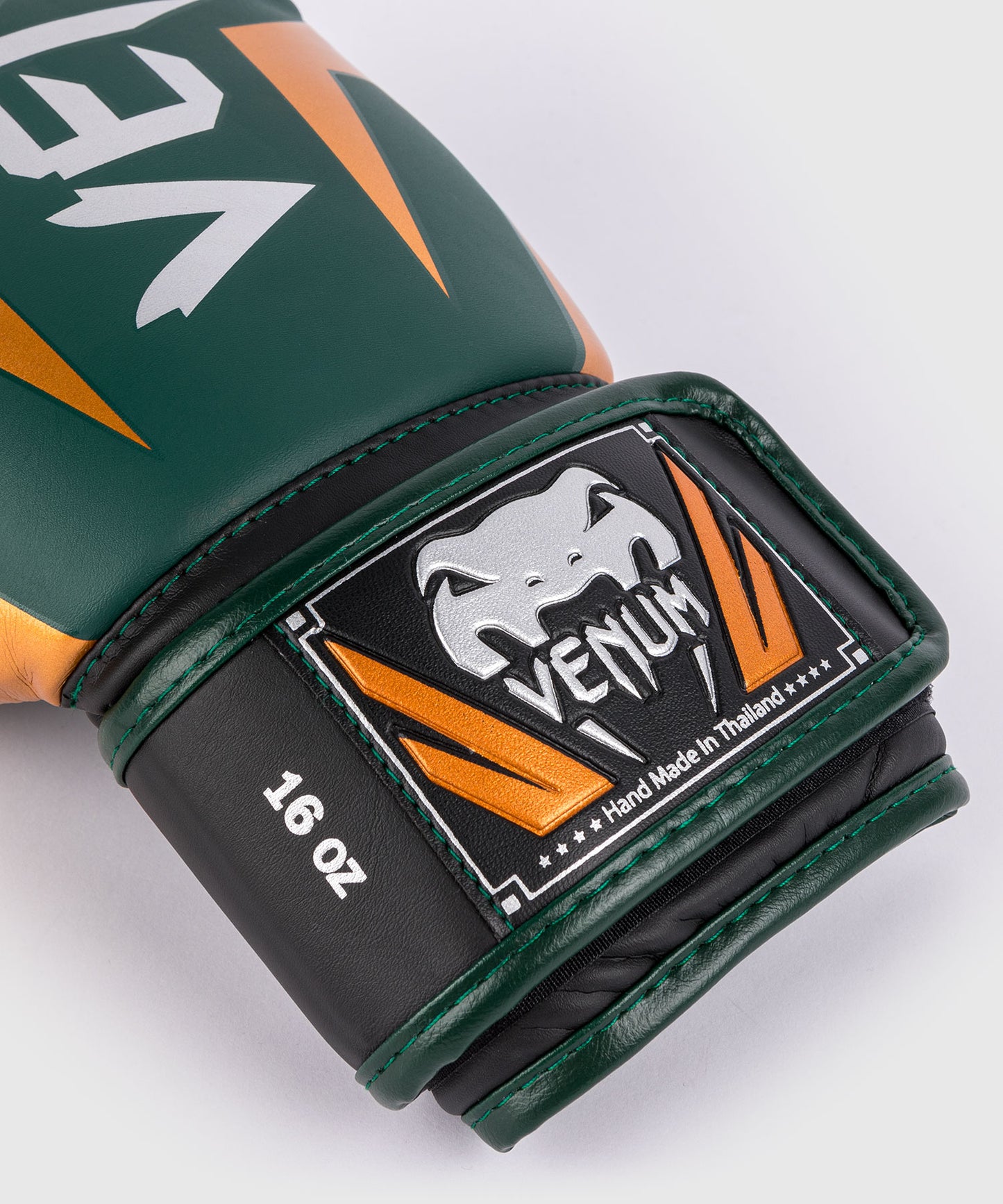 Gants de boxe Venum Elite - Vert/Bronze/Argent