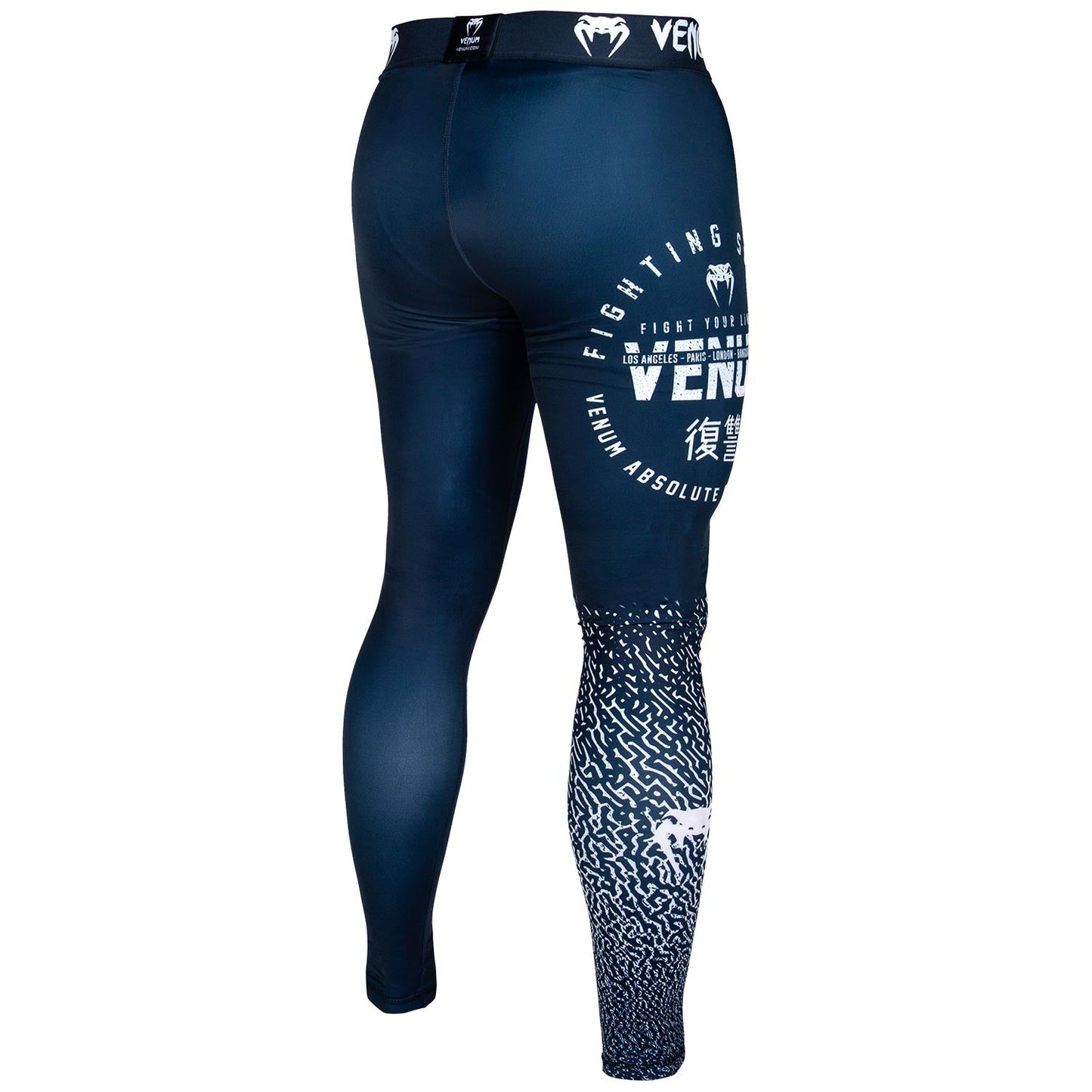 Venum Signature Compression Pants - Navy/White