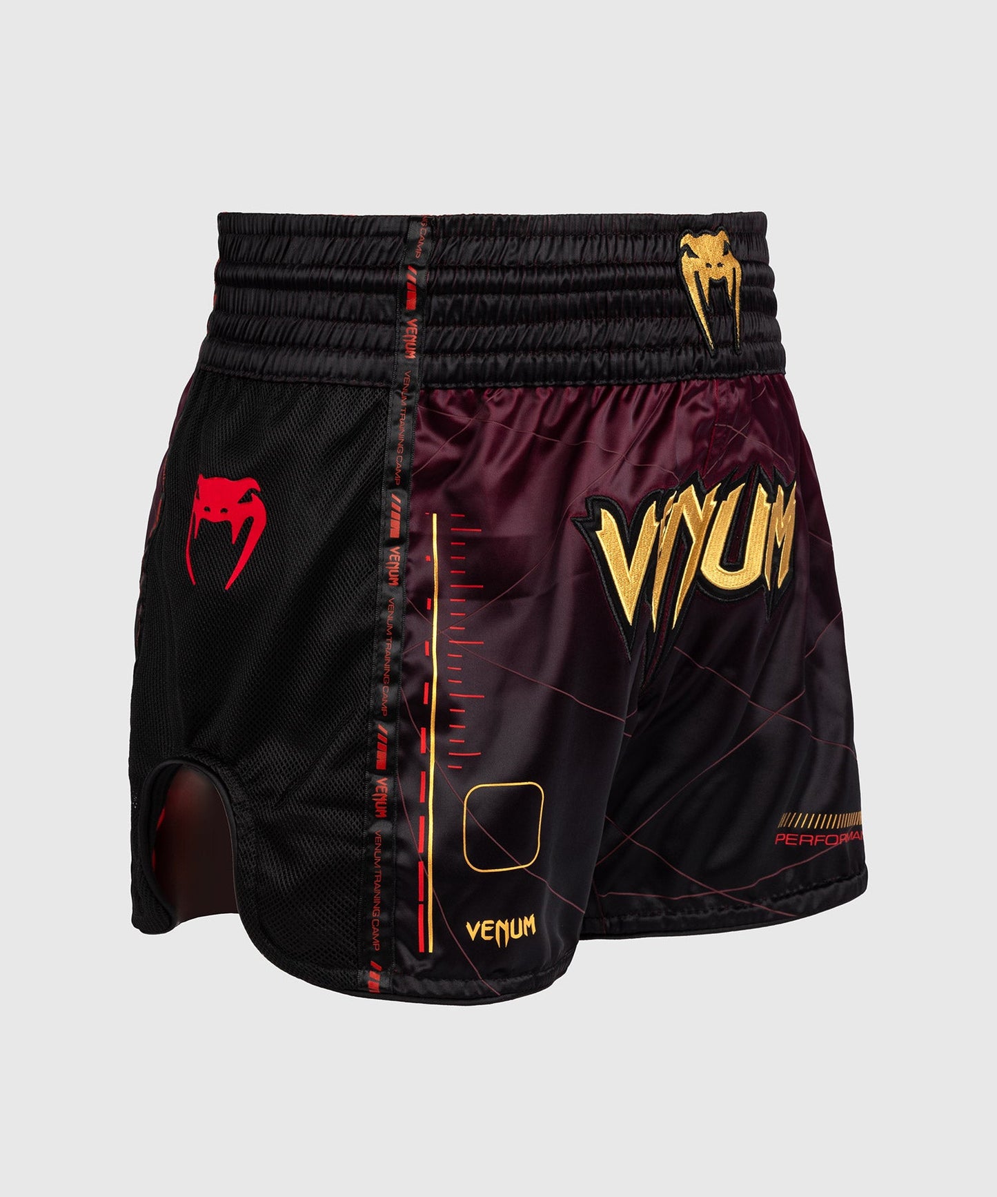 Muay Thai shorts Venum Tactical XT- Black/Bordeaux/Gold