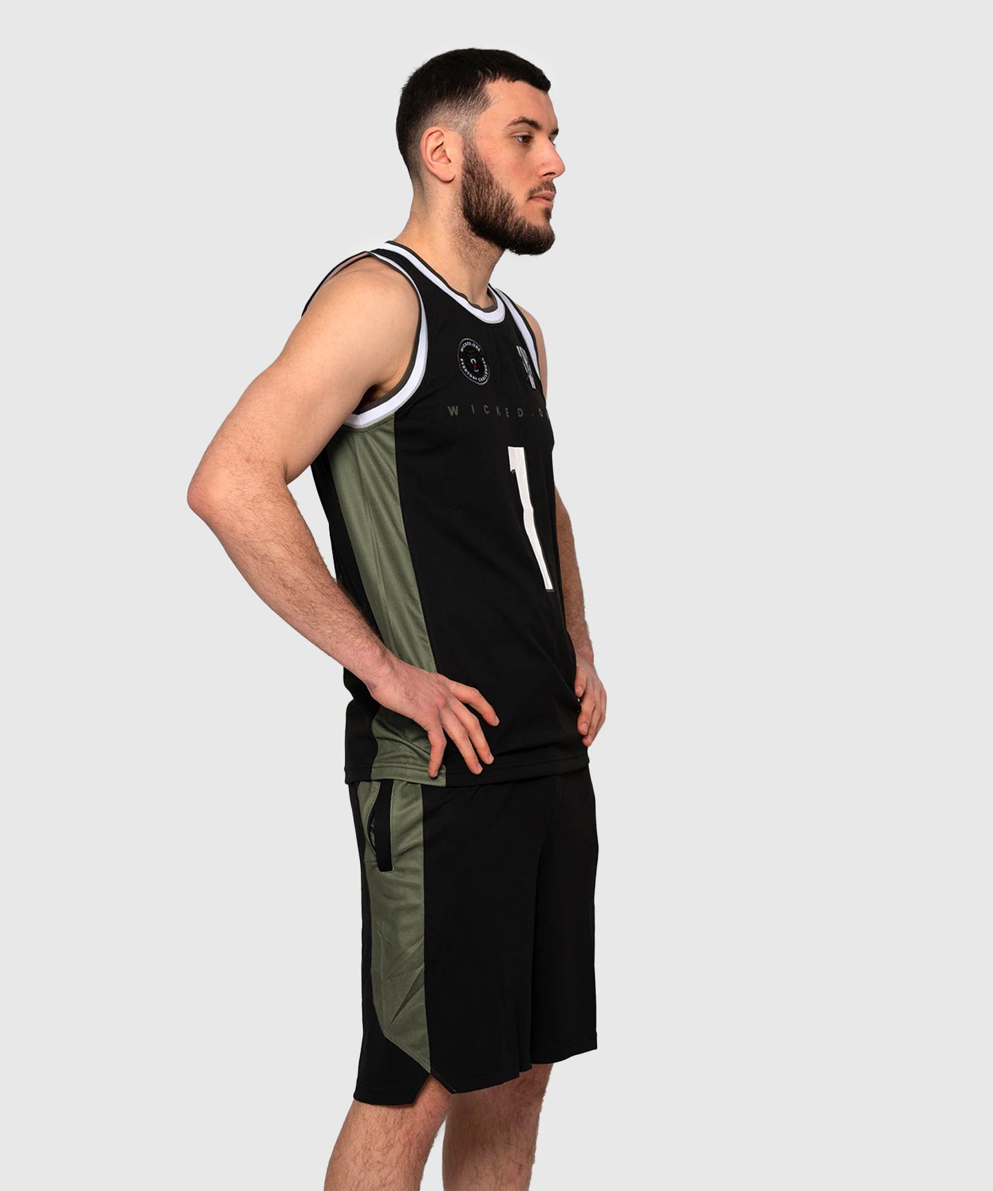 Wicked One Whacks Pantalones Cortos de MMA - Negro/Caqui