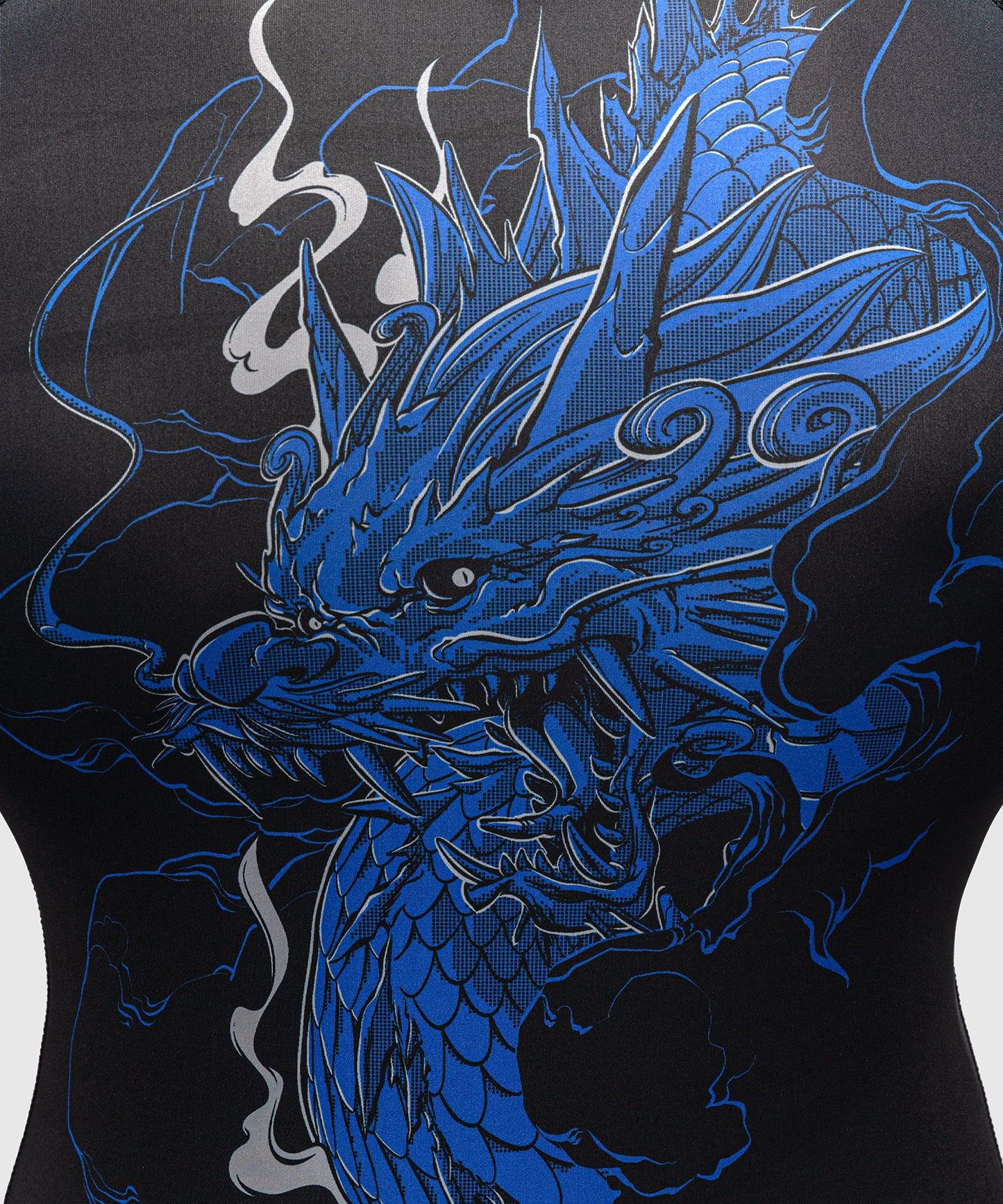 Rashguard à Manches Longues Venum Thunder Dragon – Noir/Bleu Royal