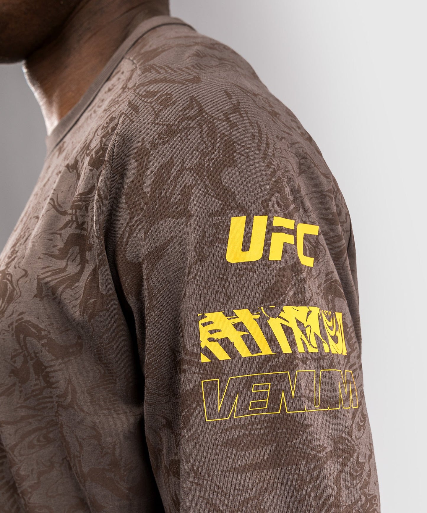 Men's UFC Fusion by Venum Fight Week Long Sleeve T-Shirt - Earth Brown