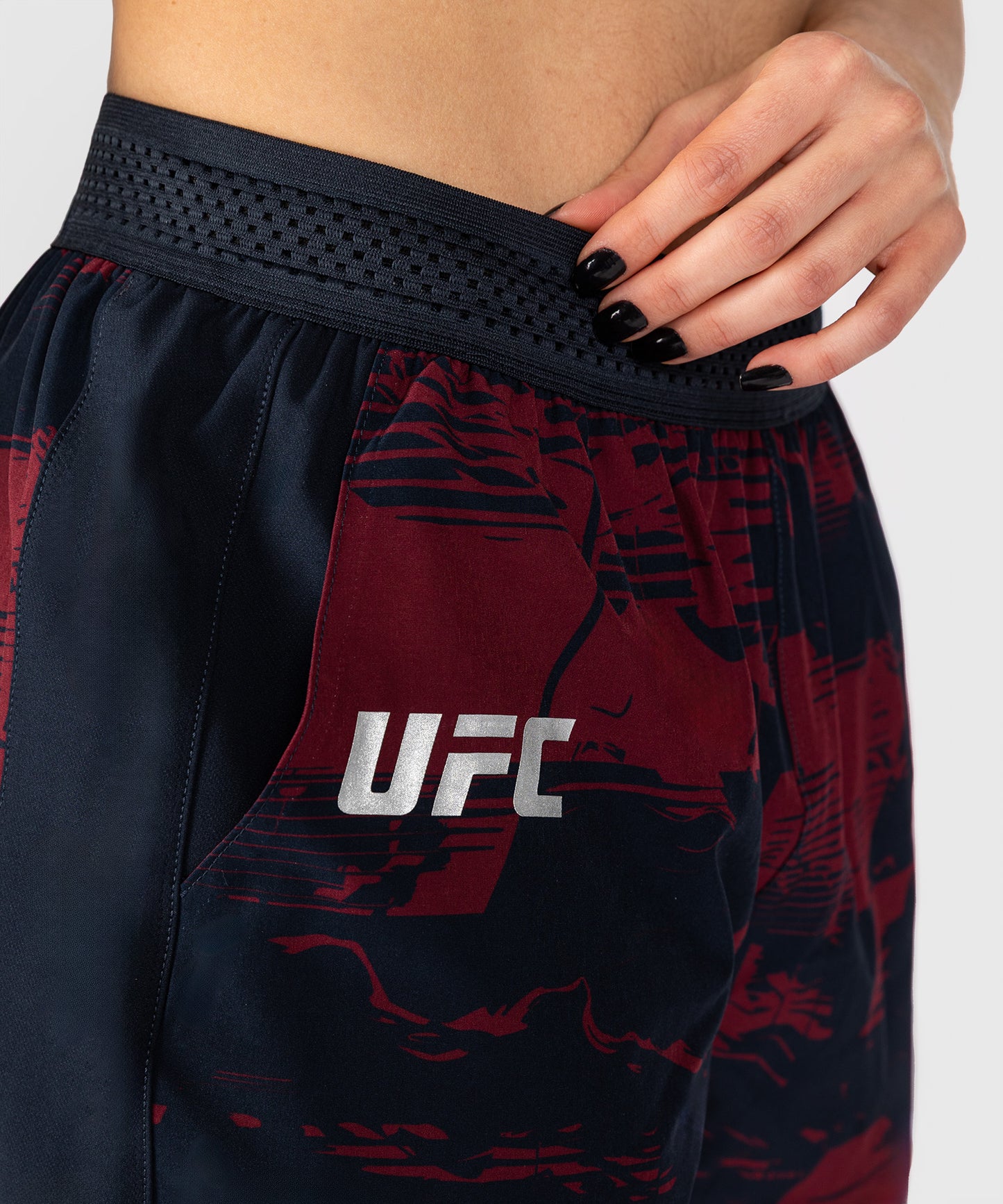 UFC Zenith by Venum Authentic Fight Week Pantaloncini Performance Donna - Blu navy/Bordeaux/Argento