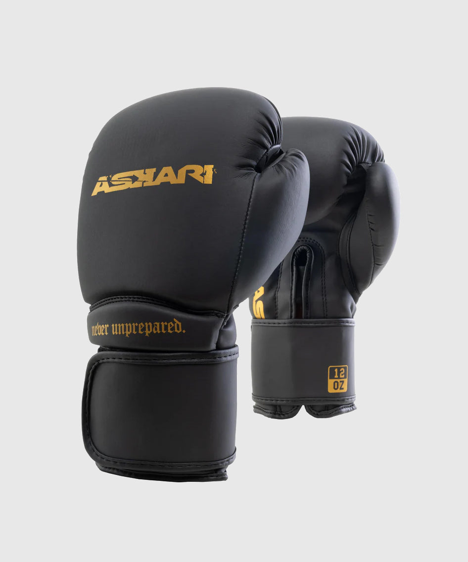 Askari Nova Guantes de Boxeo - Negro/Oro
