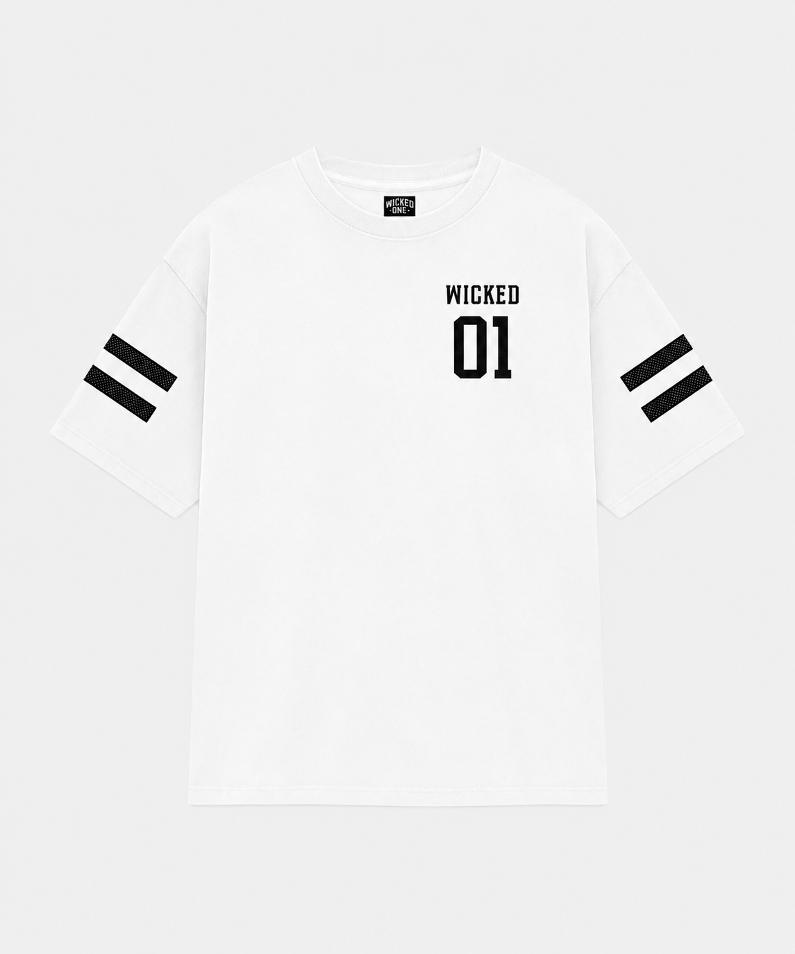T-Shirt Oversize Wicked One Quaterback - Blanc