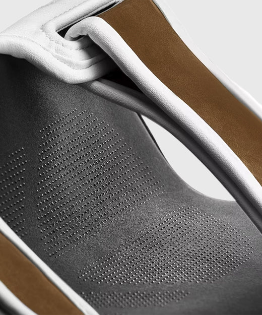 Hayabusa T3 Shin Guards - White/Gold