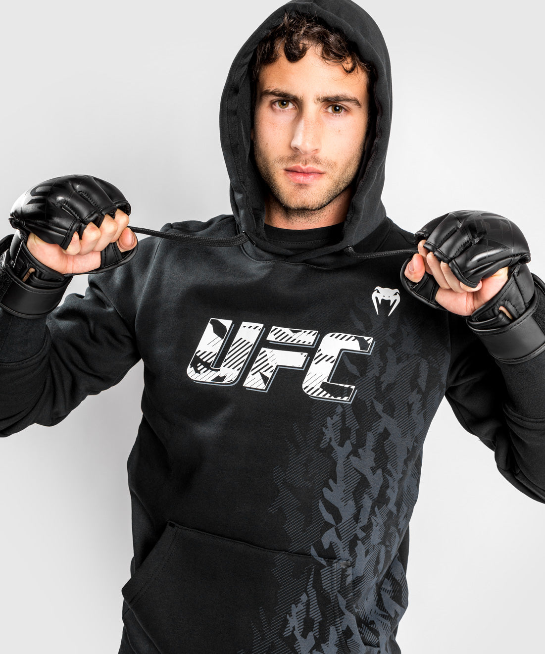 Sweatshirt à Capuche Homme UFC Venum Authentic Fight Week - Noir