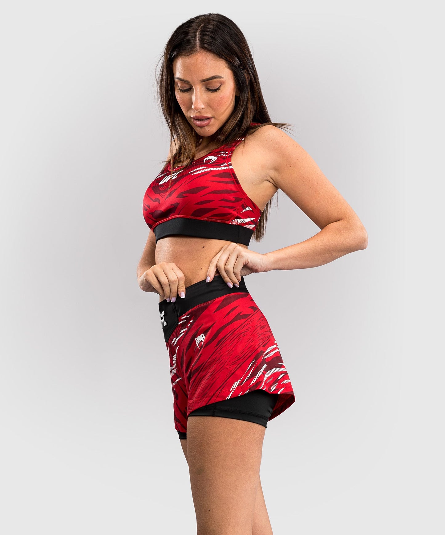 Women's UFC Fusion by Venum Authentic Fight Night Shorts - Red