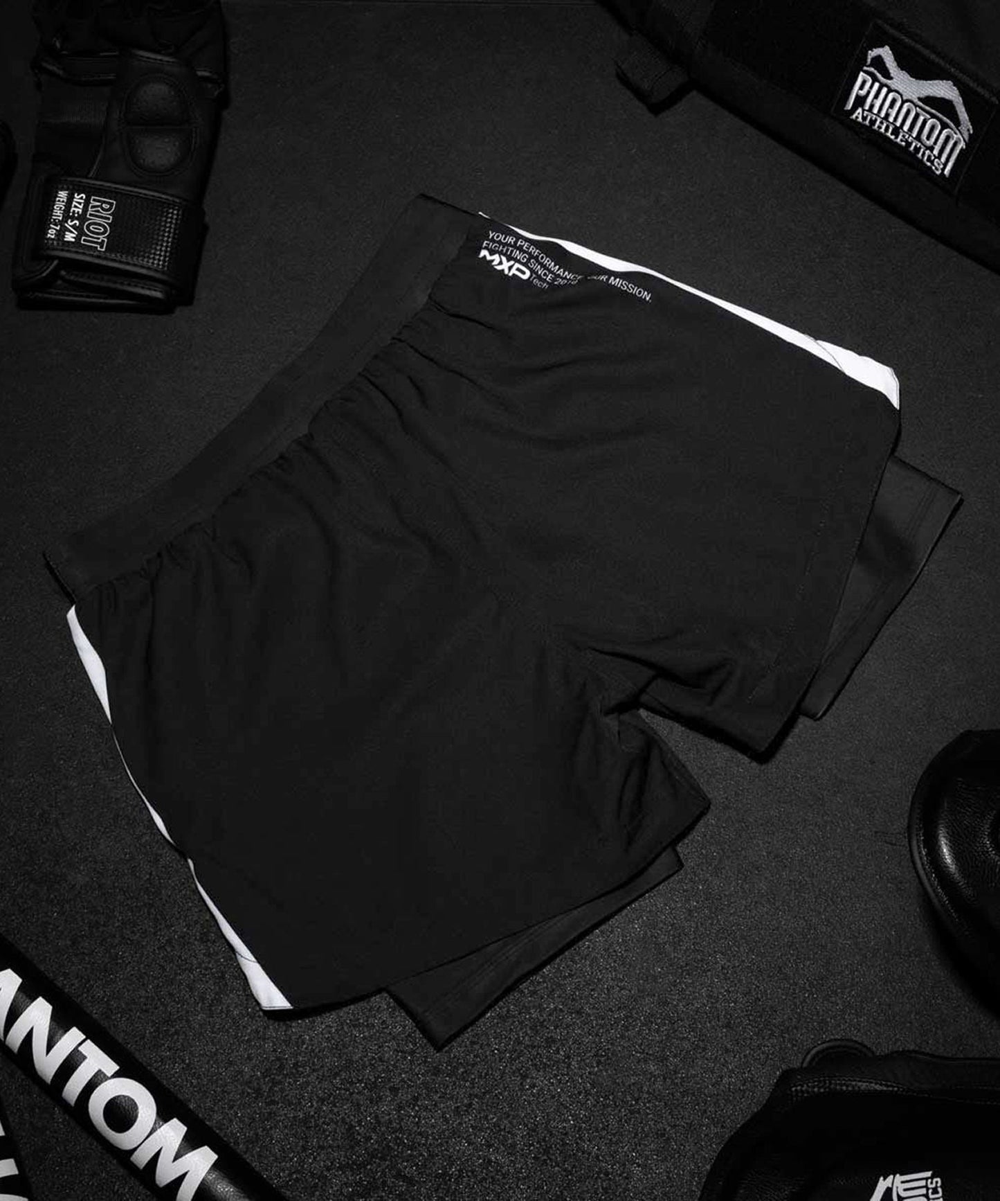 Phantom Athletics Fusion 2In1 Apex Fightshorts - Schwarz