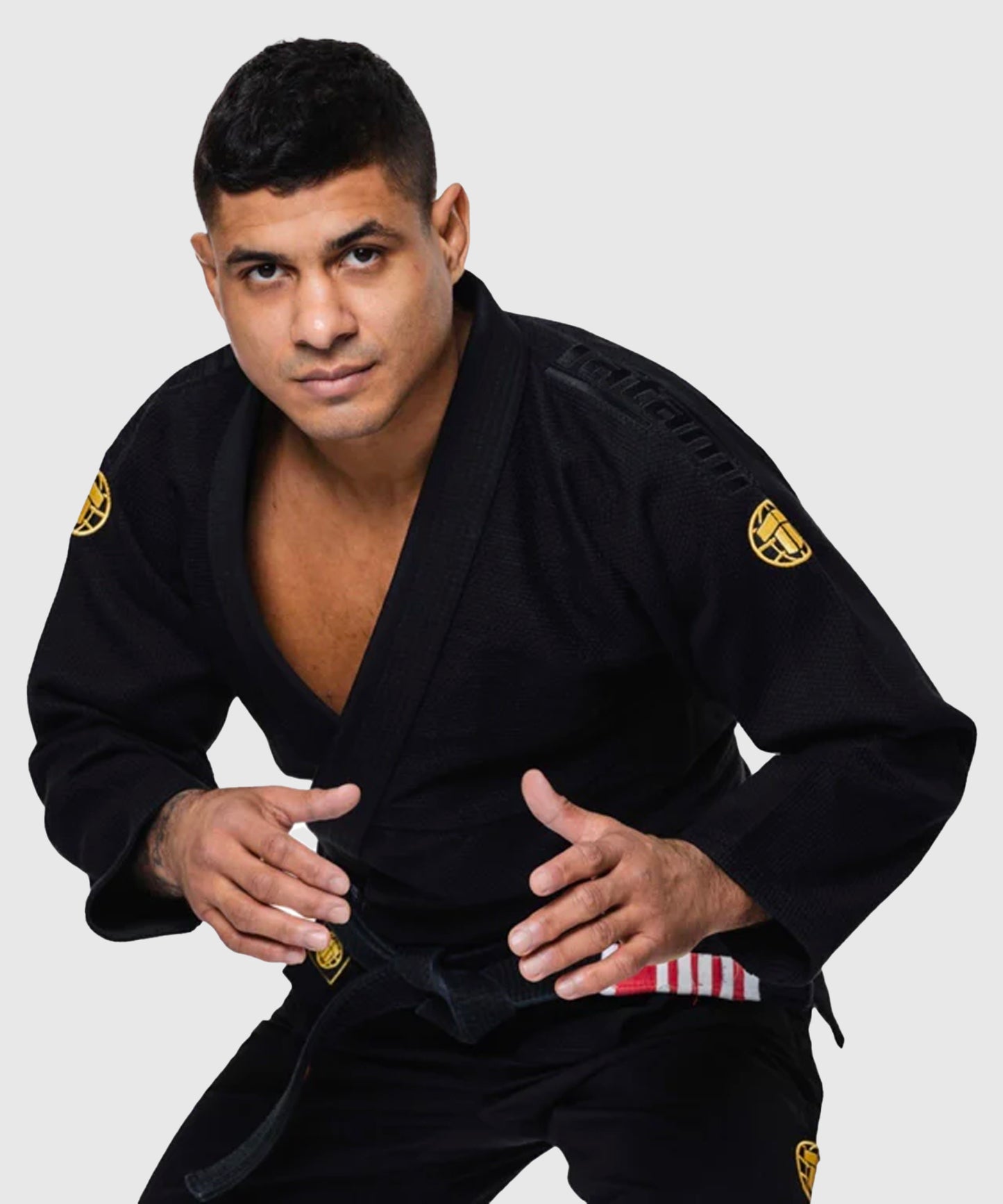 Tatami Fightwear Estilo Kimono BJJ Gold Label – Negro